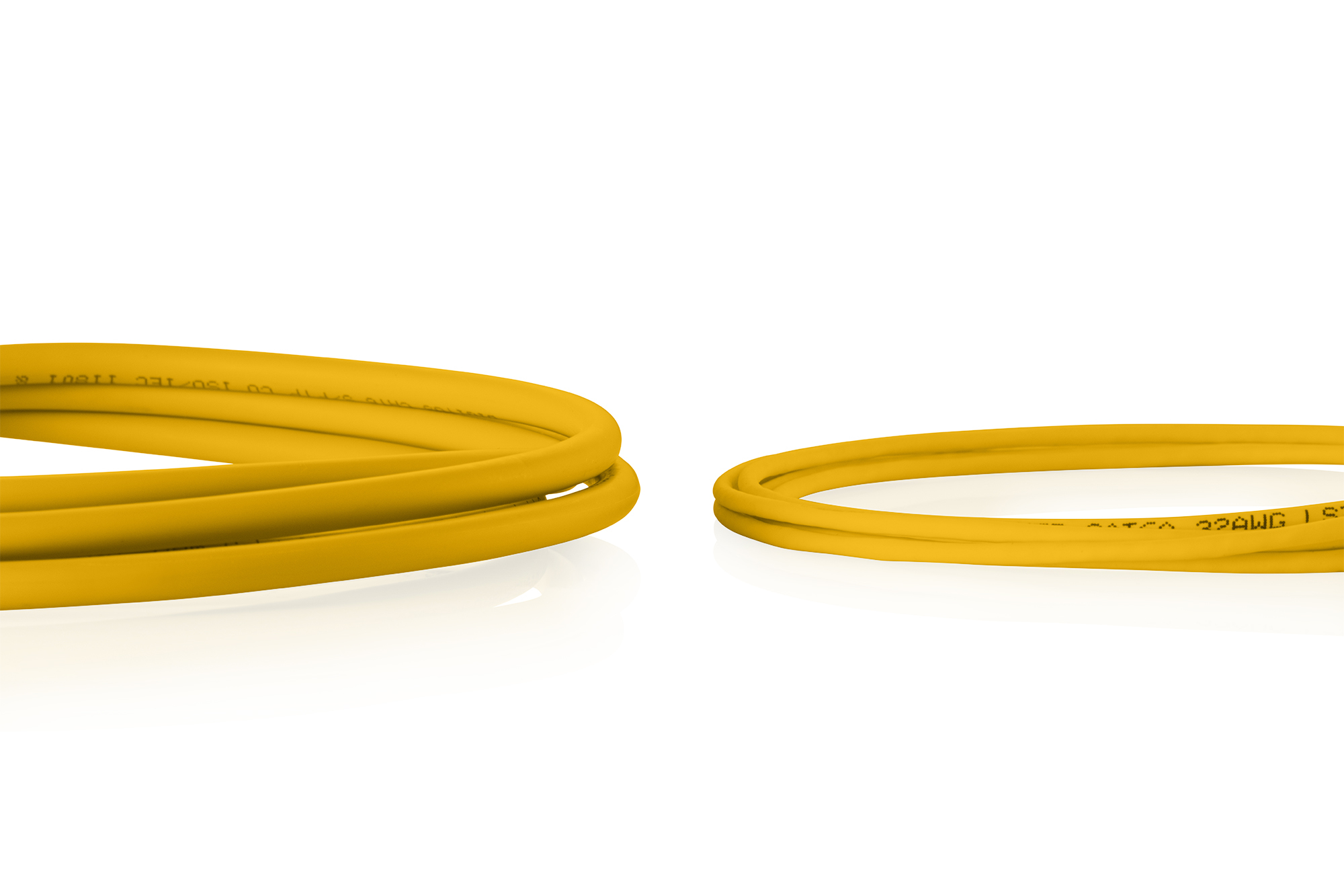 CAT 6 U-UTP Slim patch cable, 2 m, yellow