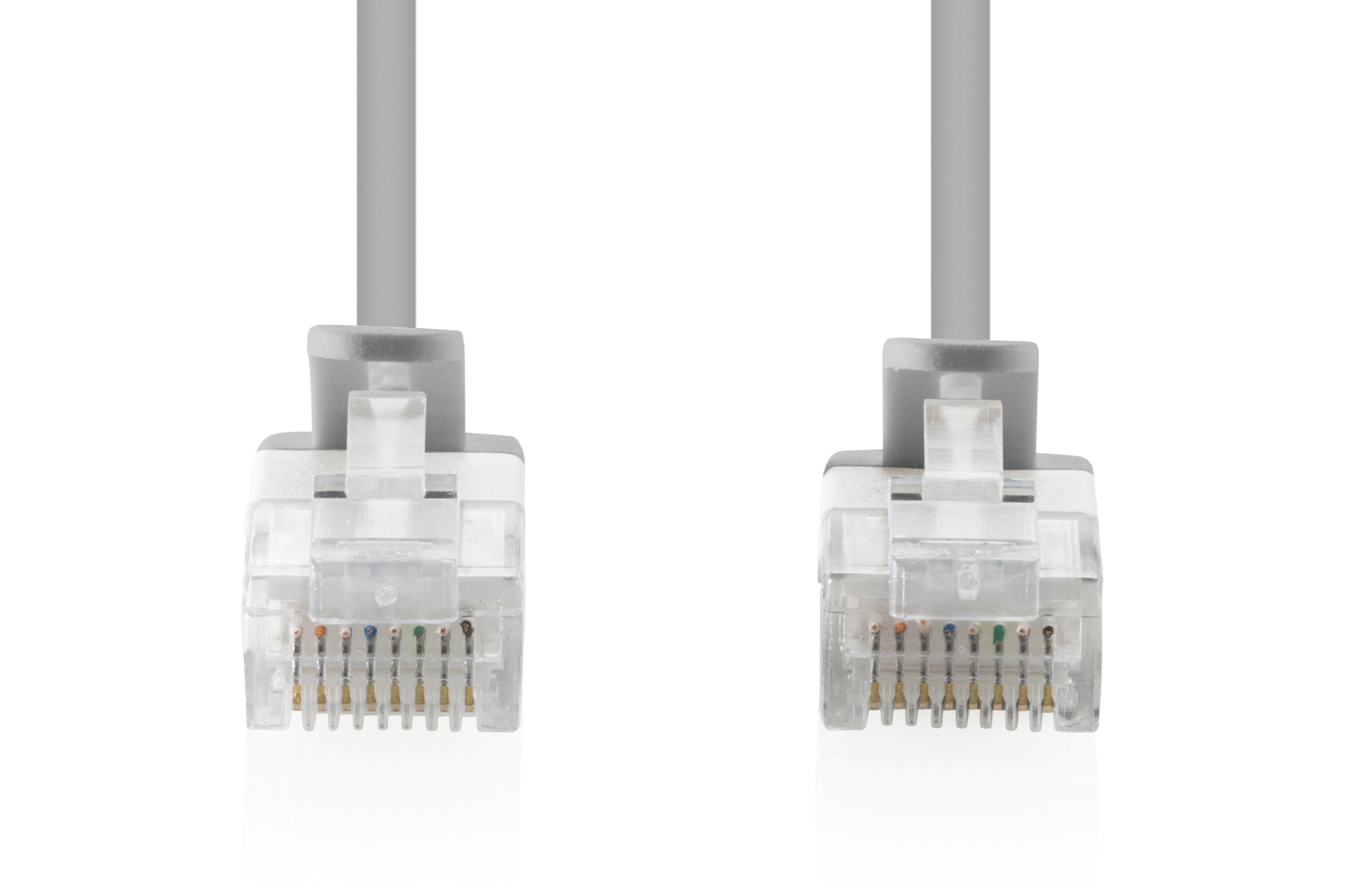 CAT 6 U-UTP Slim patch cable, 3 m, gray, 10 pieces