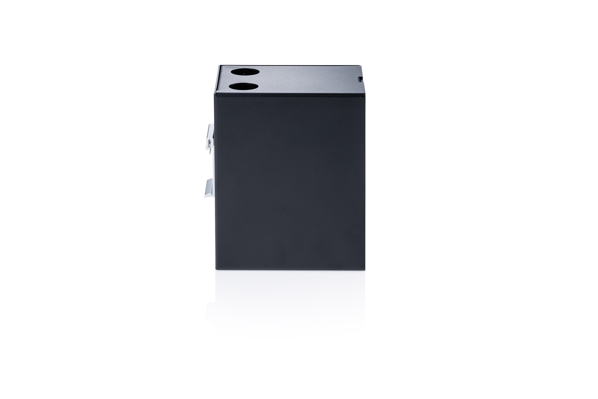 Fiber optic DIN rail distributor, 6 port, SC DX/LC Quad, black