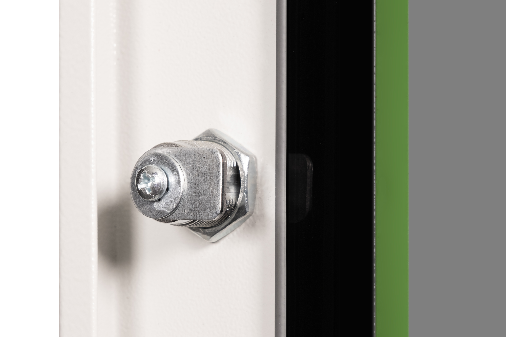 Glass front door for 19" 9U wall-mounted enclosure Unique series