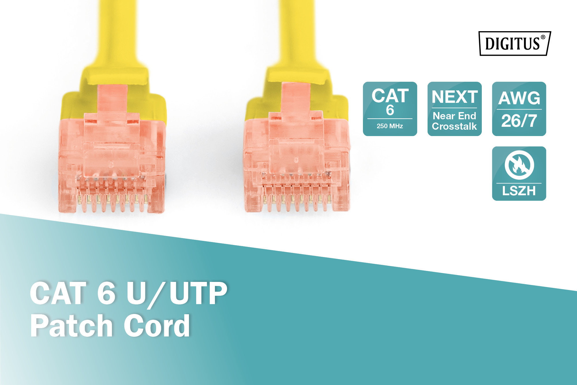 CAT 6 U/UTP patch cable - LSZH