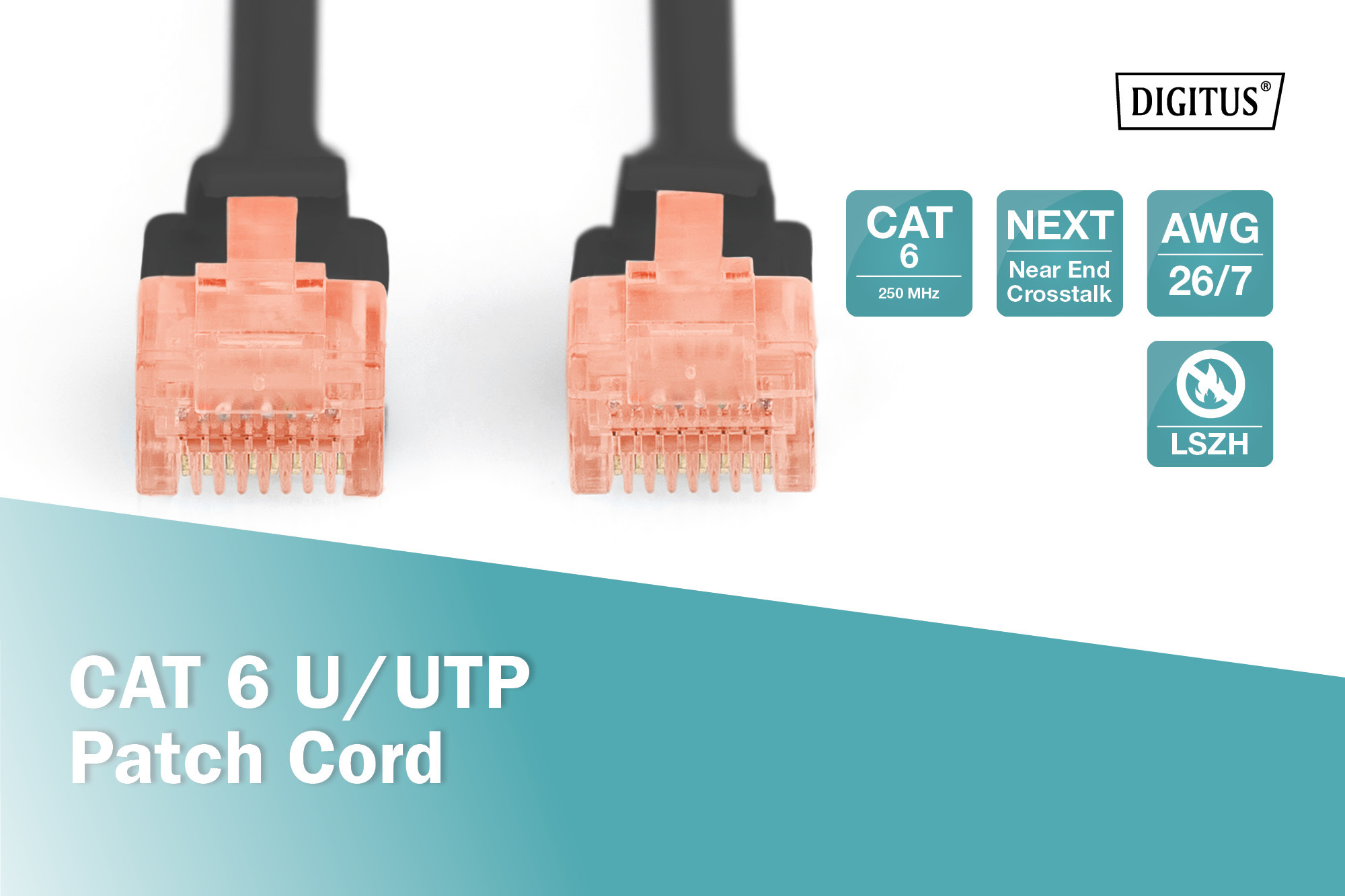 CAT 6 U/UTP patch cable - LSZH