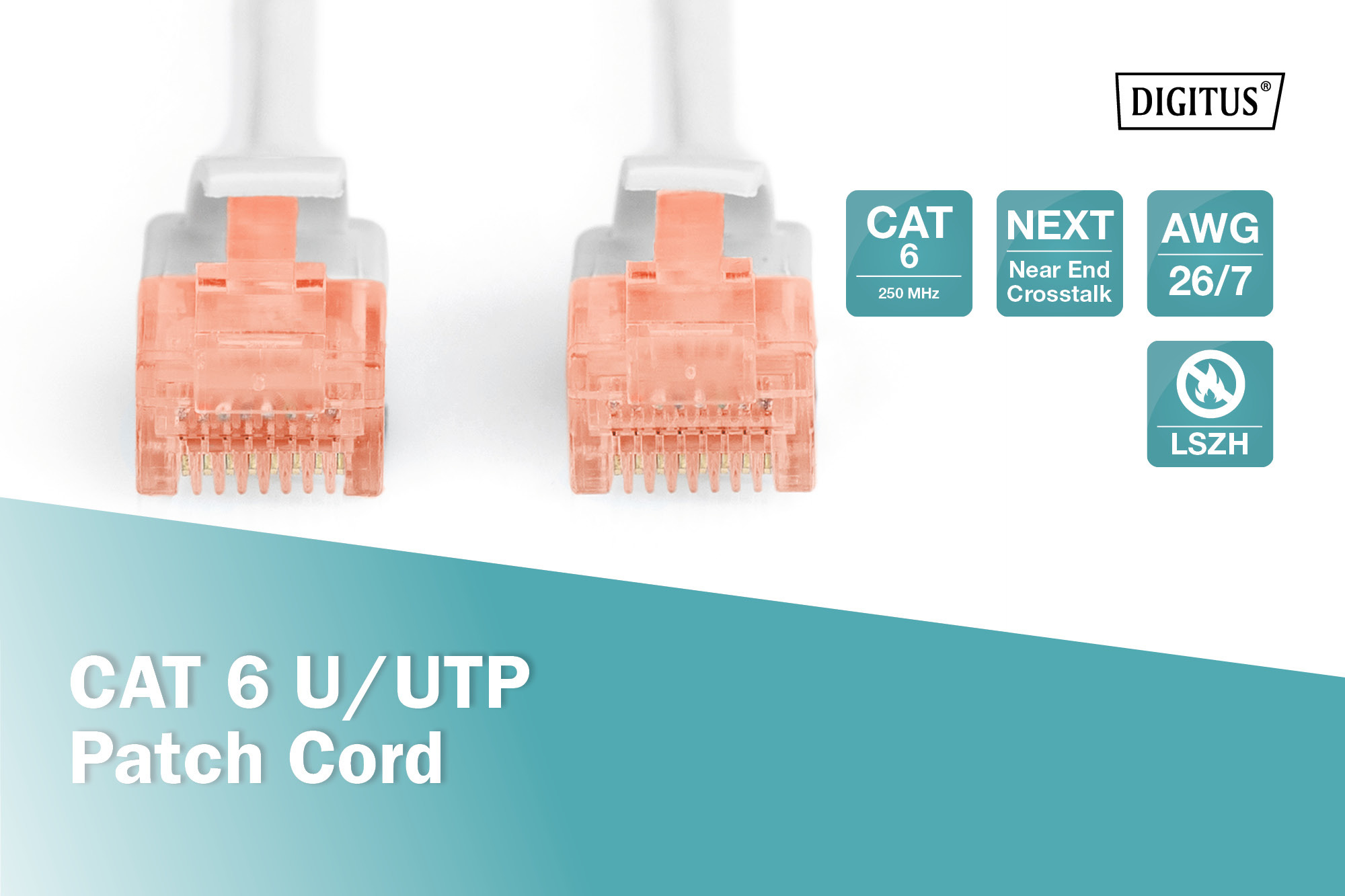 CAT 6 U/UTP patch cable - LSZH