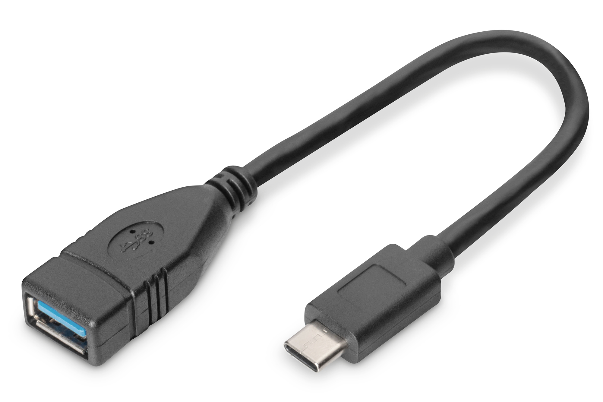 Digitus USB-C to USB-A Cable - 0.15m - Black