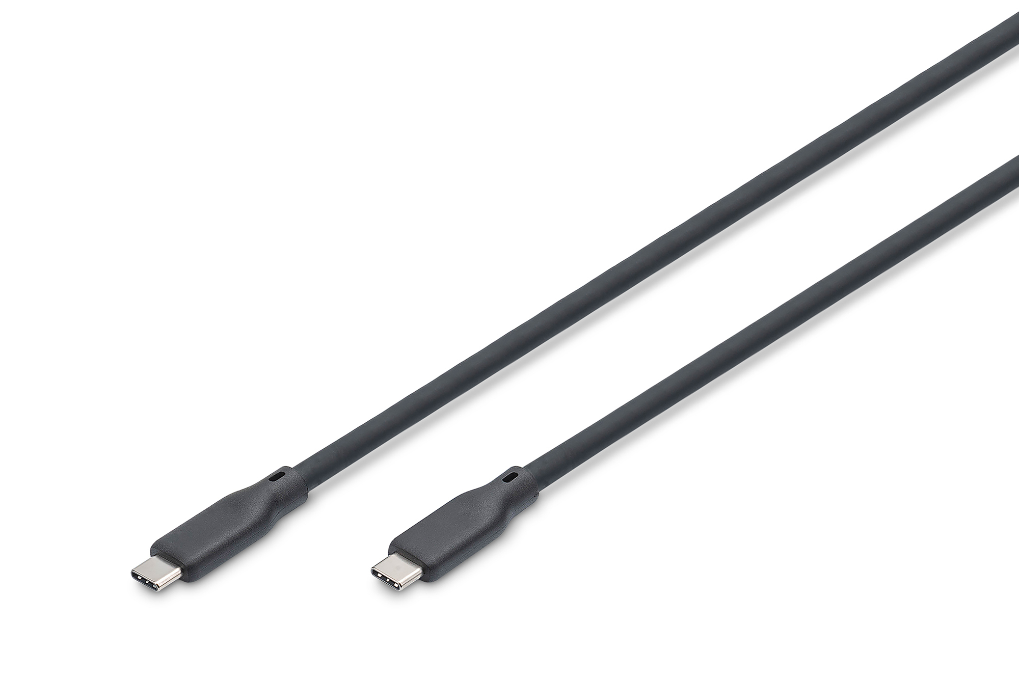Digitus USB silicone cable, USB4 version 2.0, USB 80Gbps, 1.5 m, black