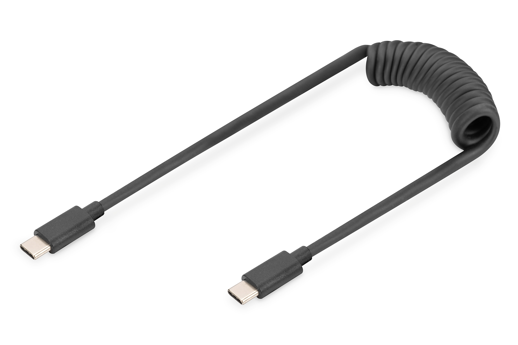 Digitus USB-C - USB-C spiral cable, 1m