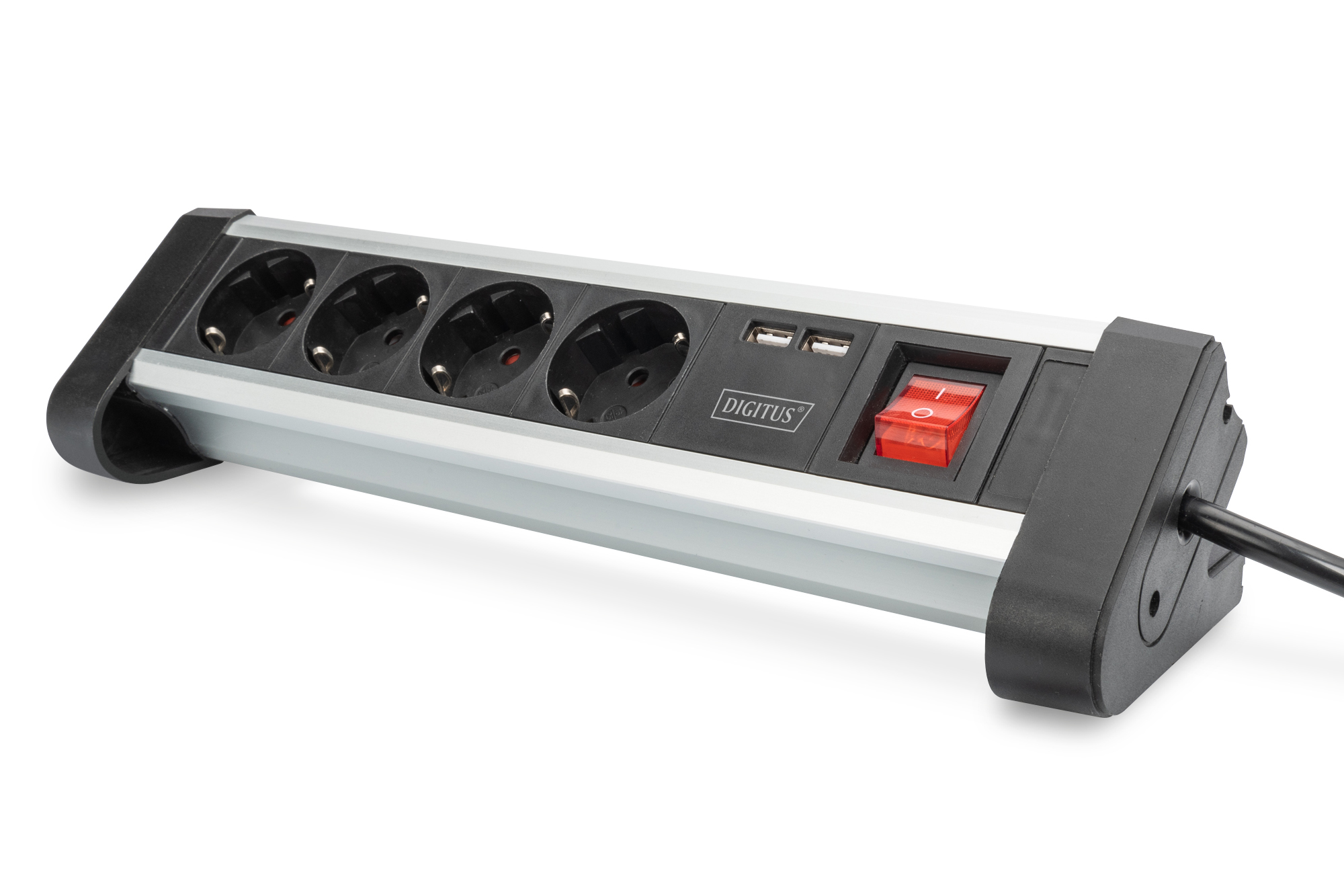 Digitus 4-WAY POWER STRIP WITH 2X USB - ON/OFF Switch