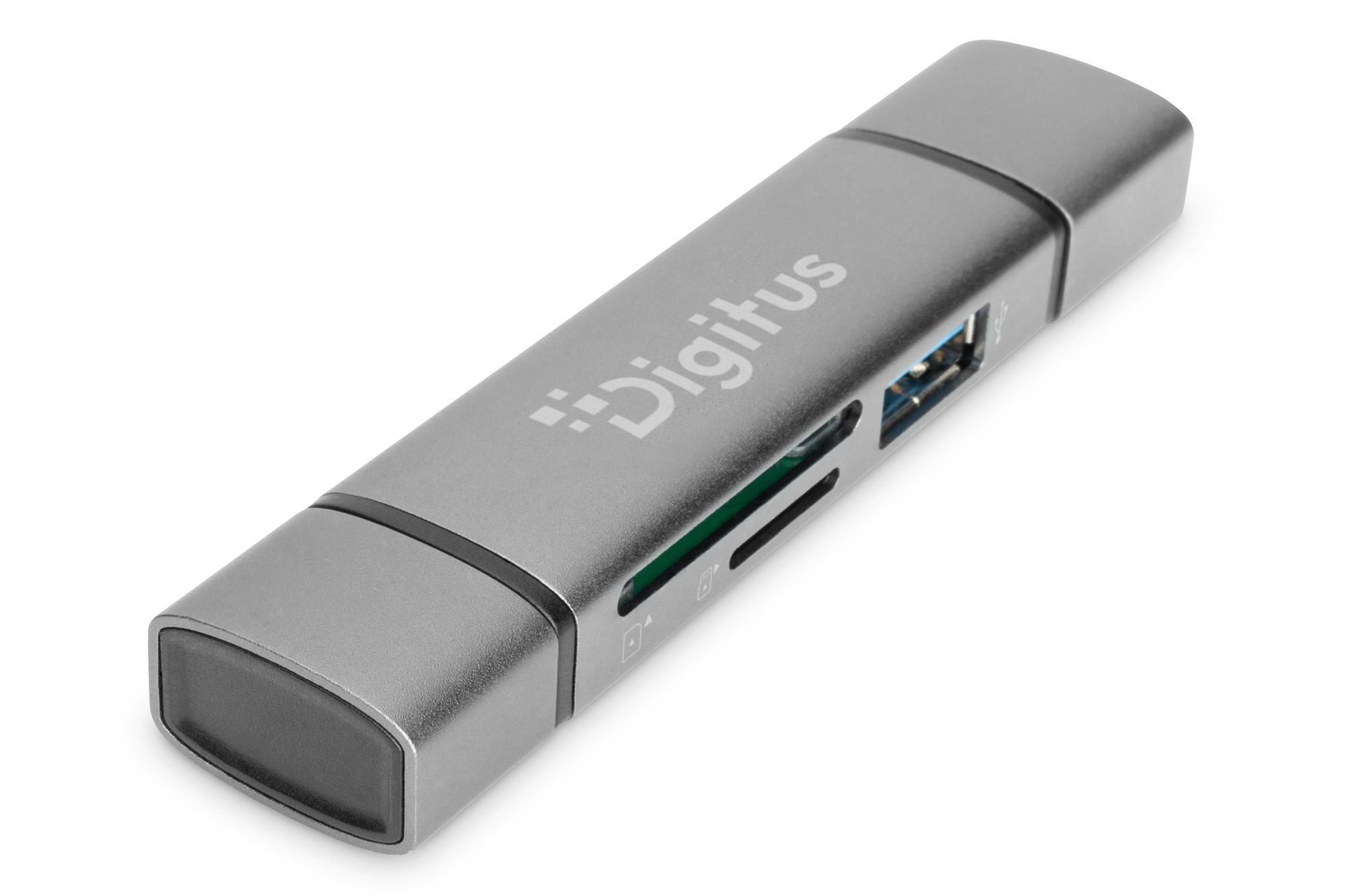 Digitus Dual card reader & hub USB-C / USB-A