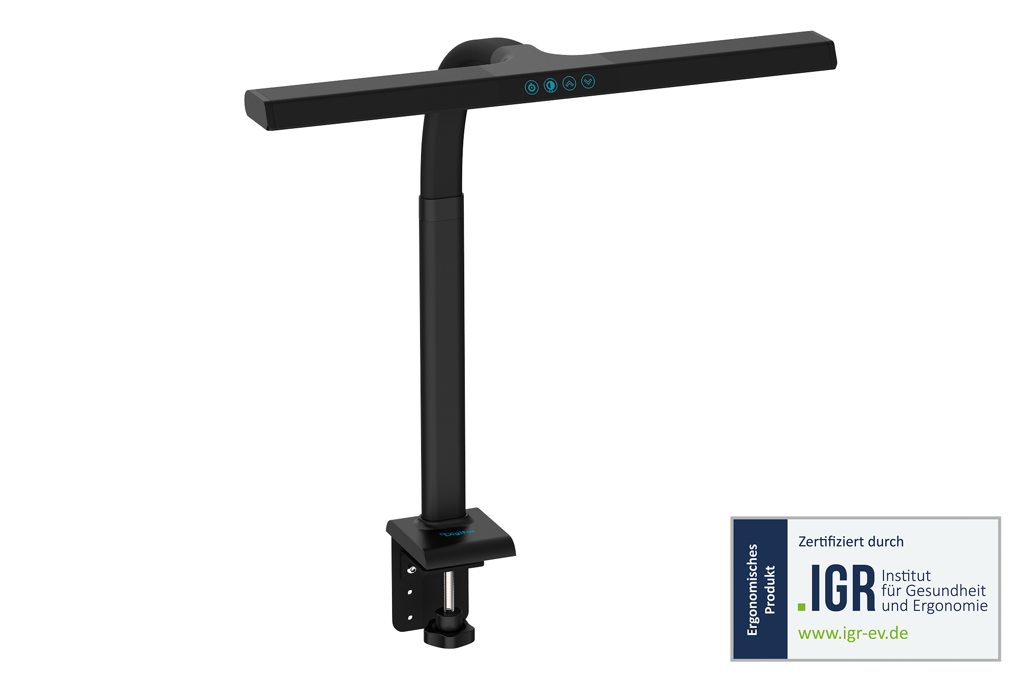 Digitus LED Desk Lamp - 50 cm, 1025 lm, 7 W, Black