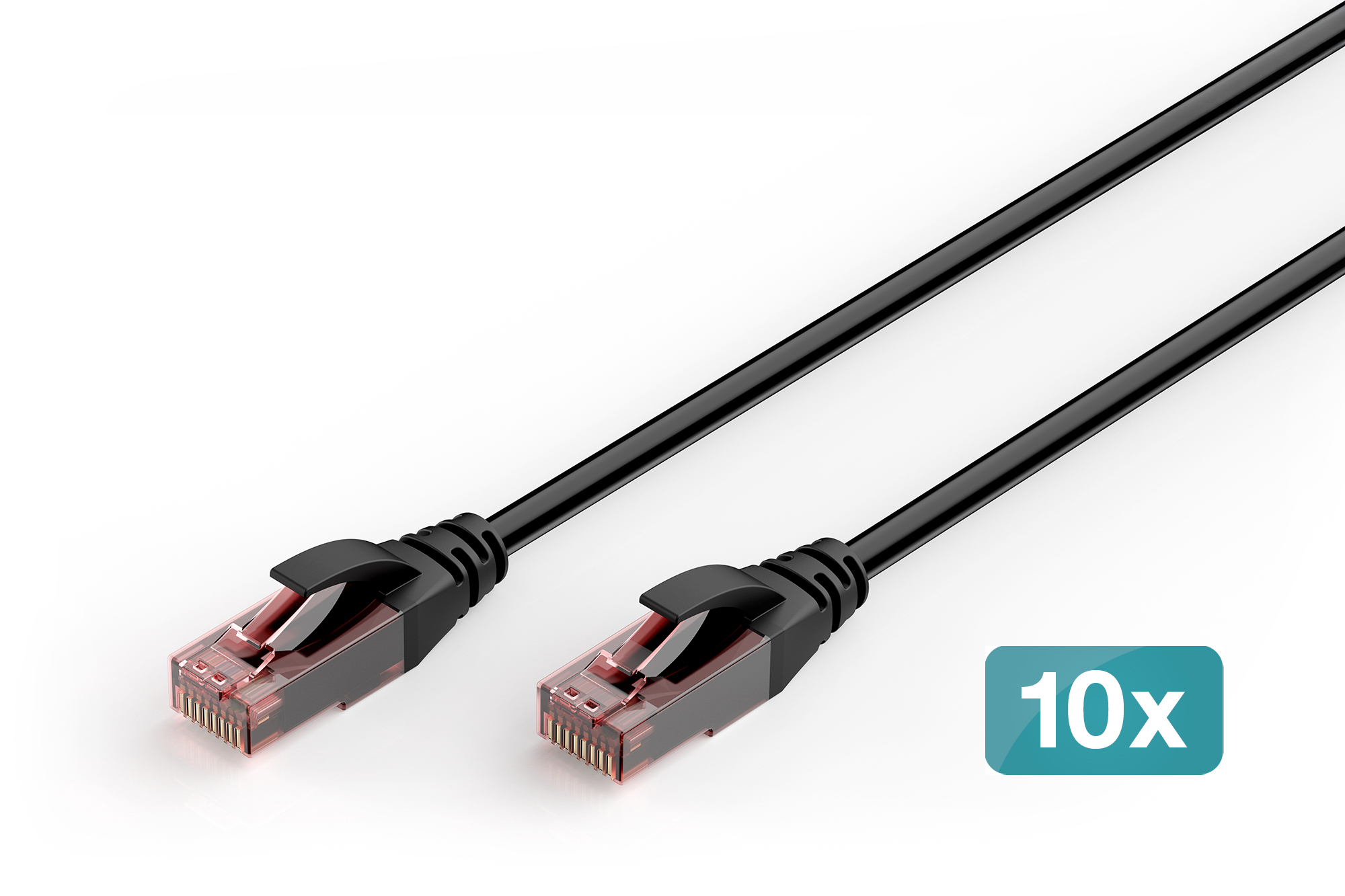 CAT6 U-UTP OUTDOOR 10X10M BLACK