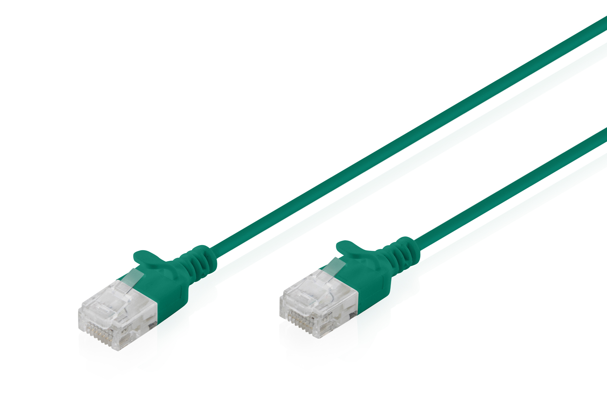 Digitus CAT 6 U-UTP Slim patch cable, 0.3 m, green