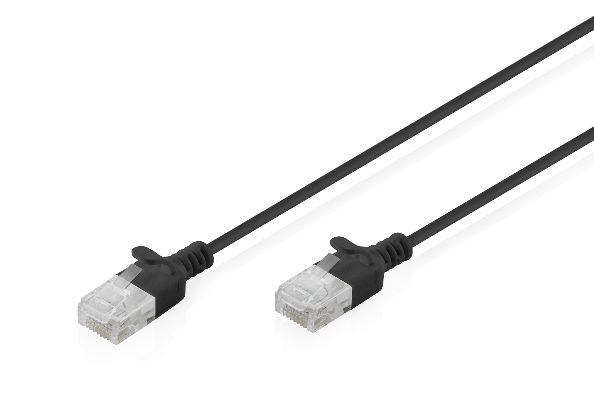 Digitus CAT 6 U-UTP Slim patch cable, 0.5 m, black