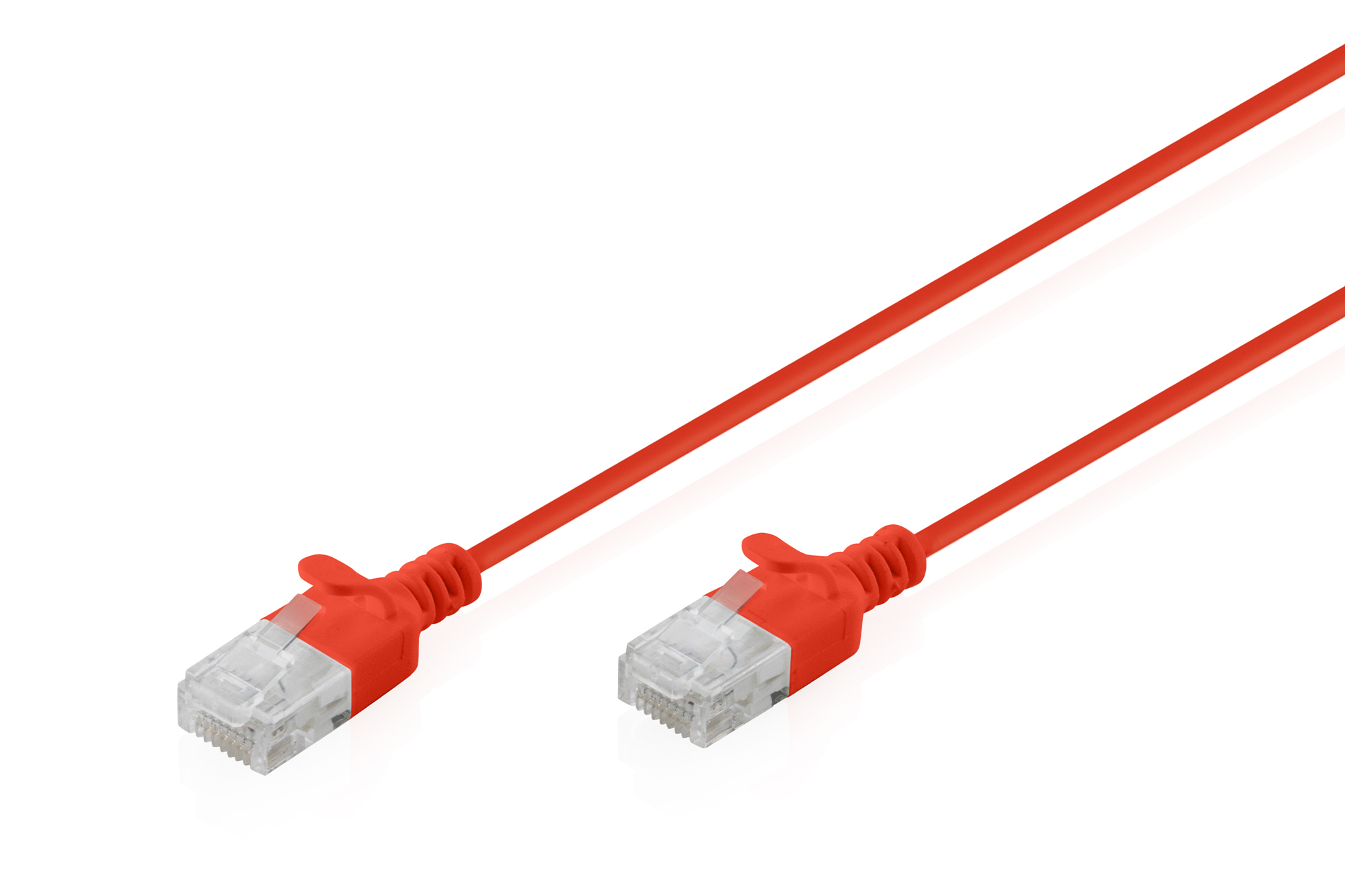 Digitus CAT 6 U-UTP Slim patch cable, 2 m, red