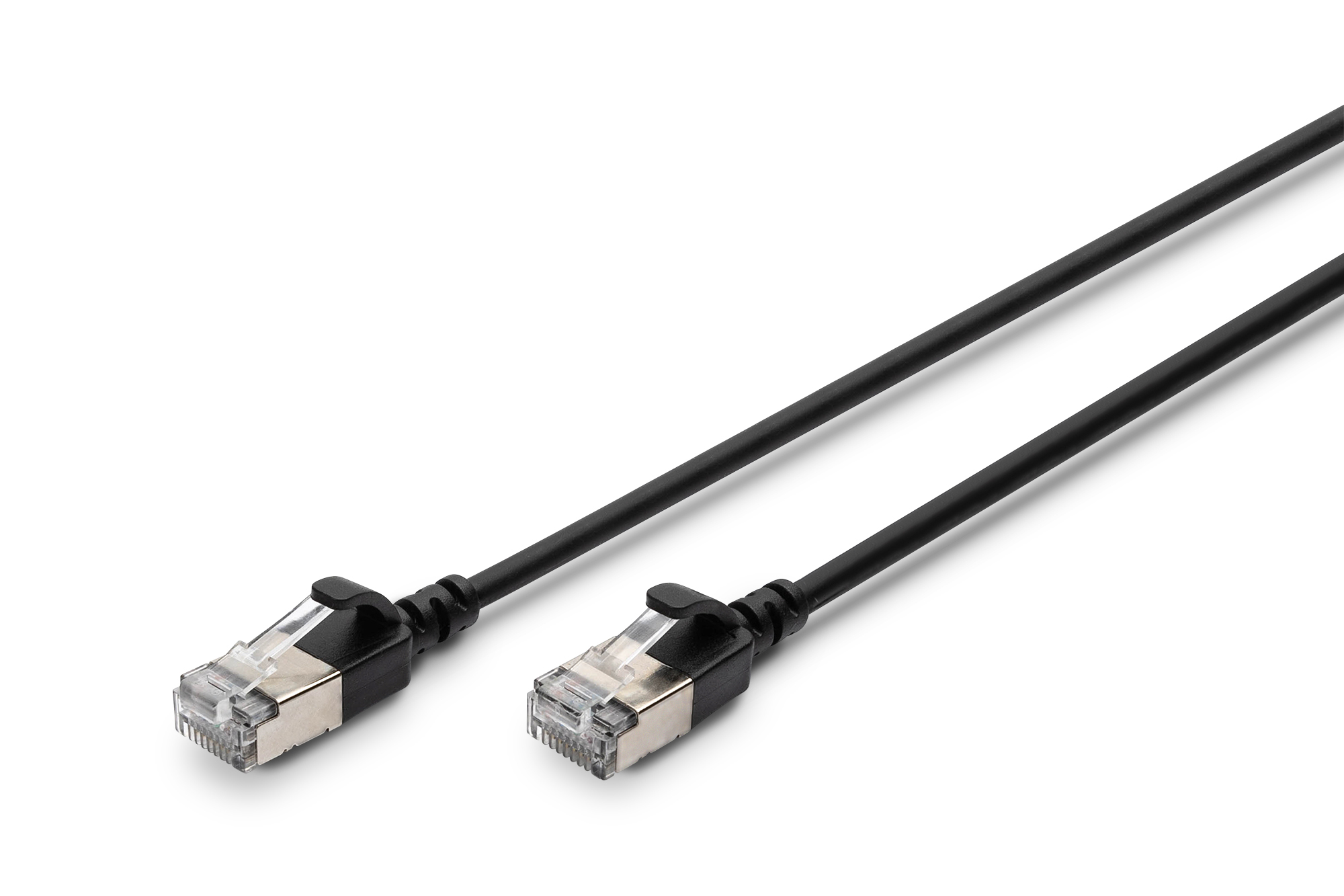 CAT 6A F-FTP Slim patch cord, 0.5m, black