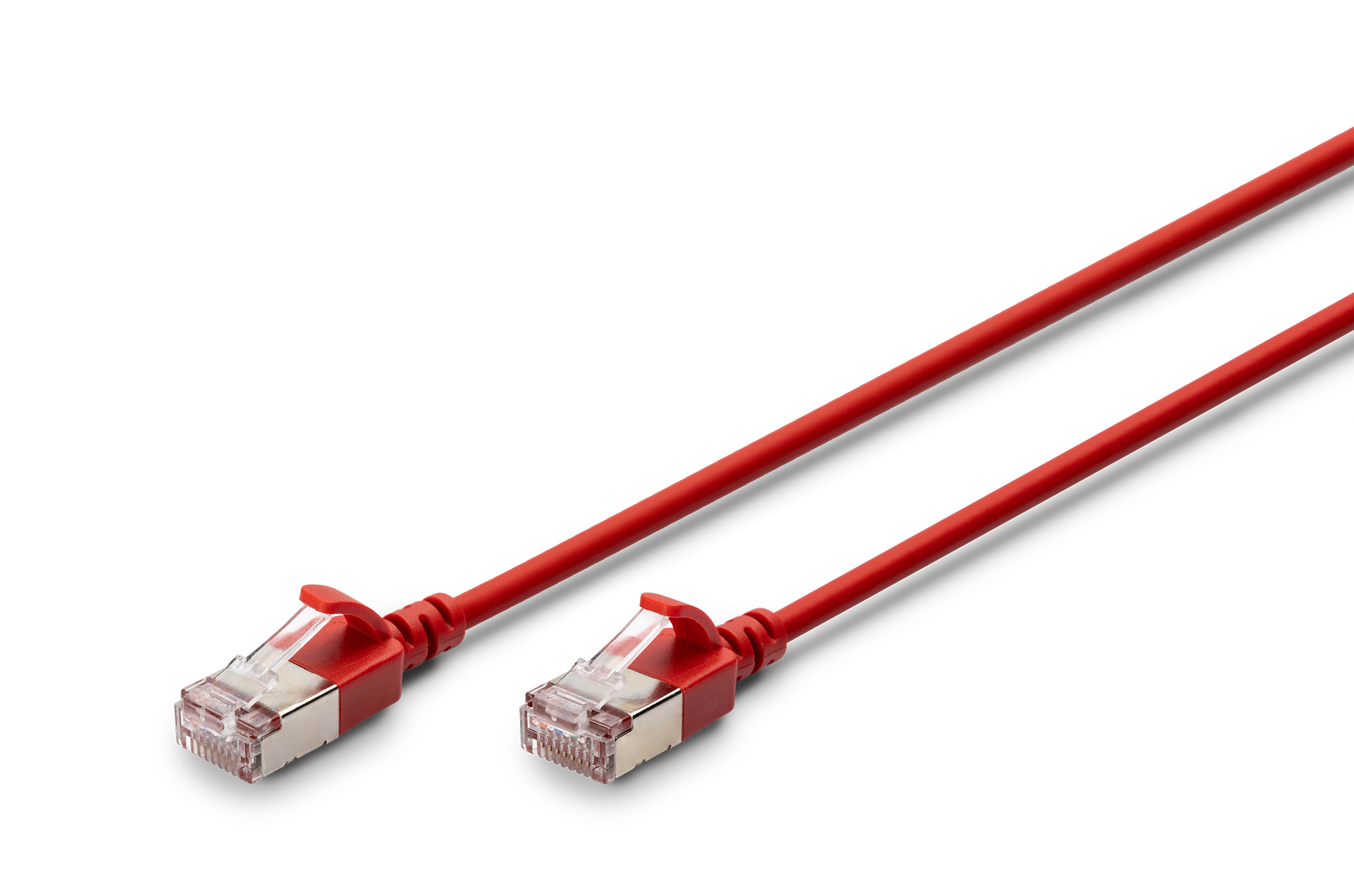 CAT 6A F-FTP Slim patch cord, 0.5m, red