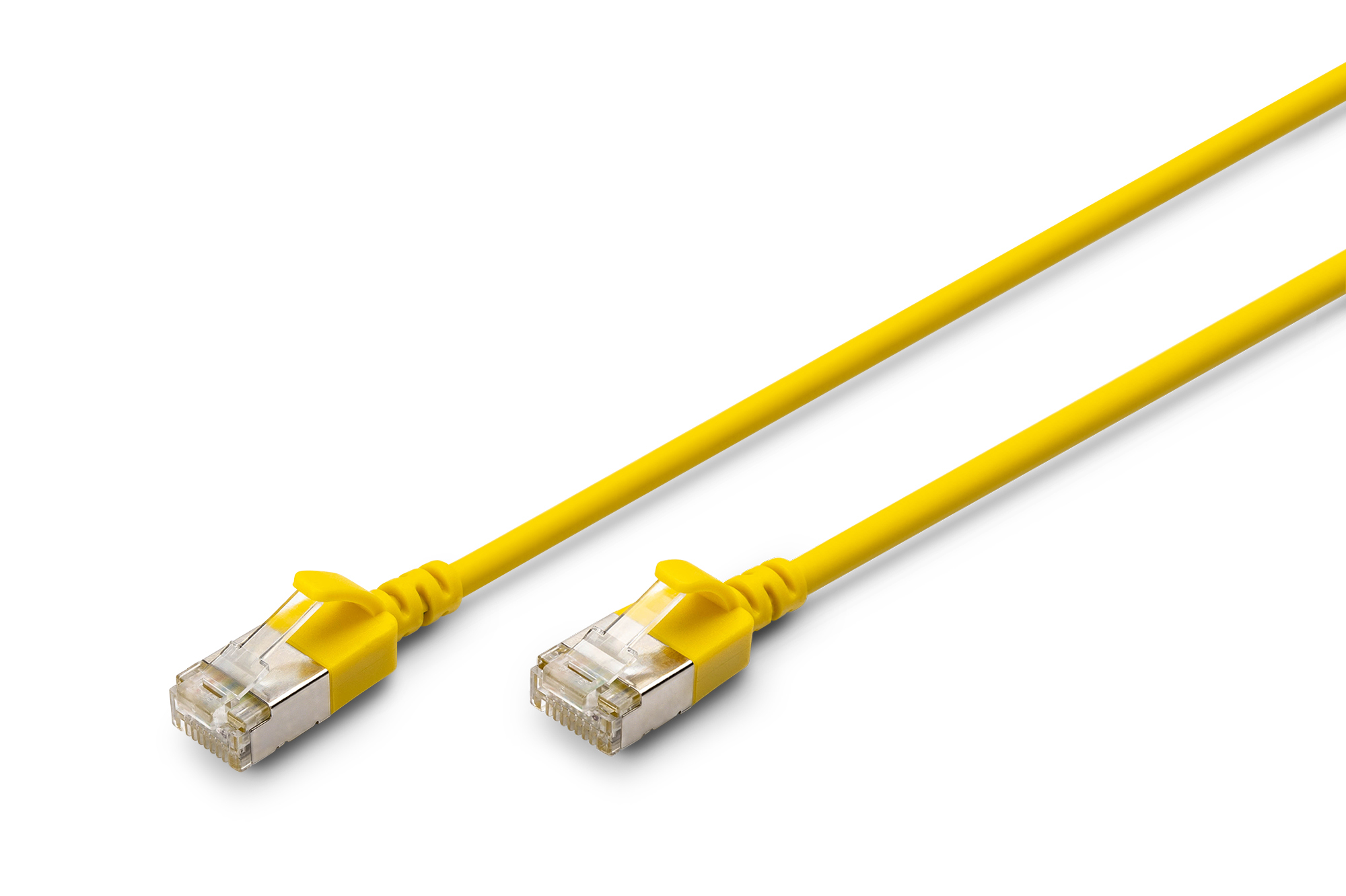 CAT 6A F-FTP Slim patch cord, 1m, yellow