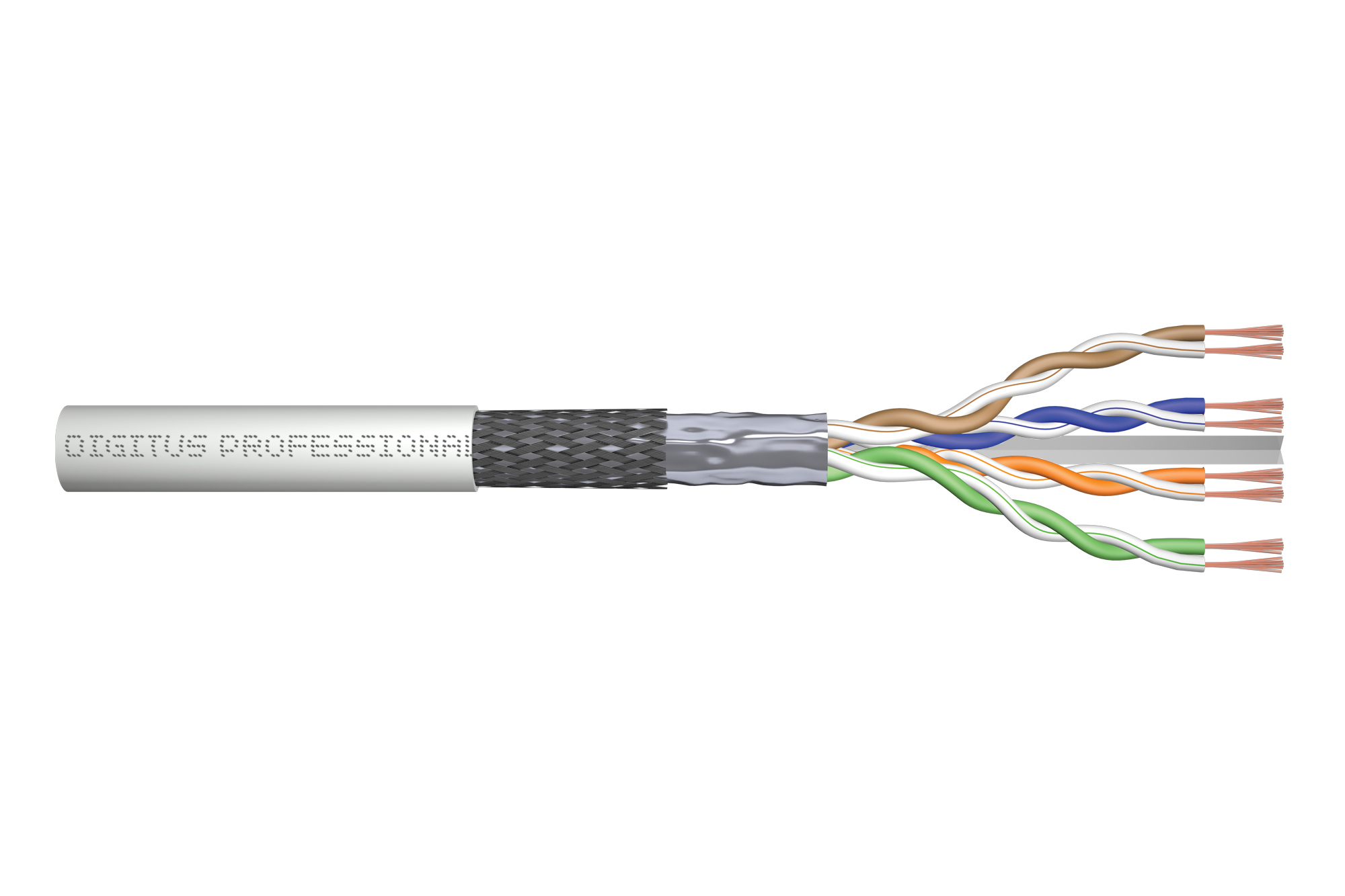 Digitus CAT 6 SF/UTP twisted pair patch cord, raw