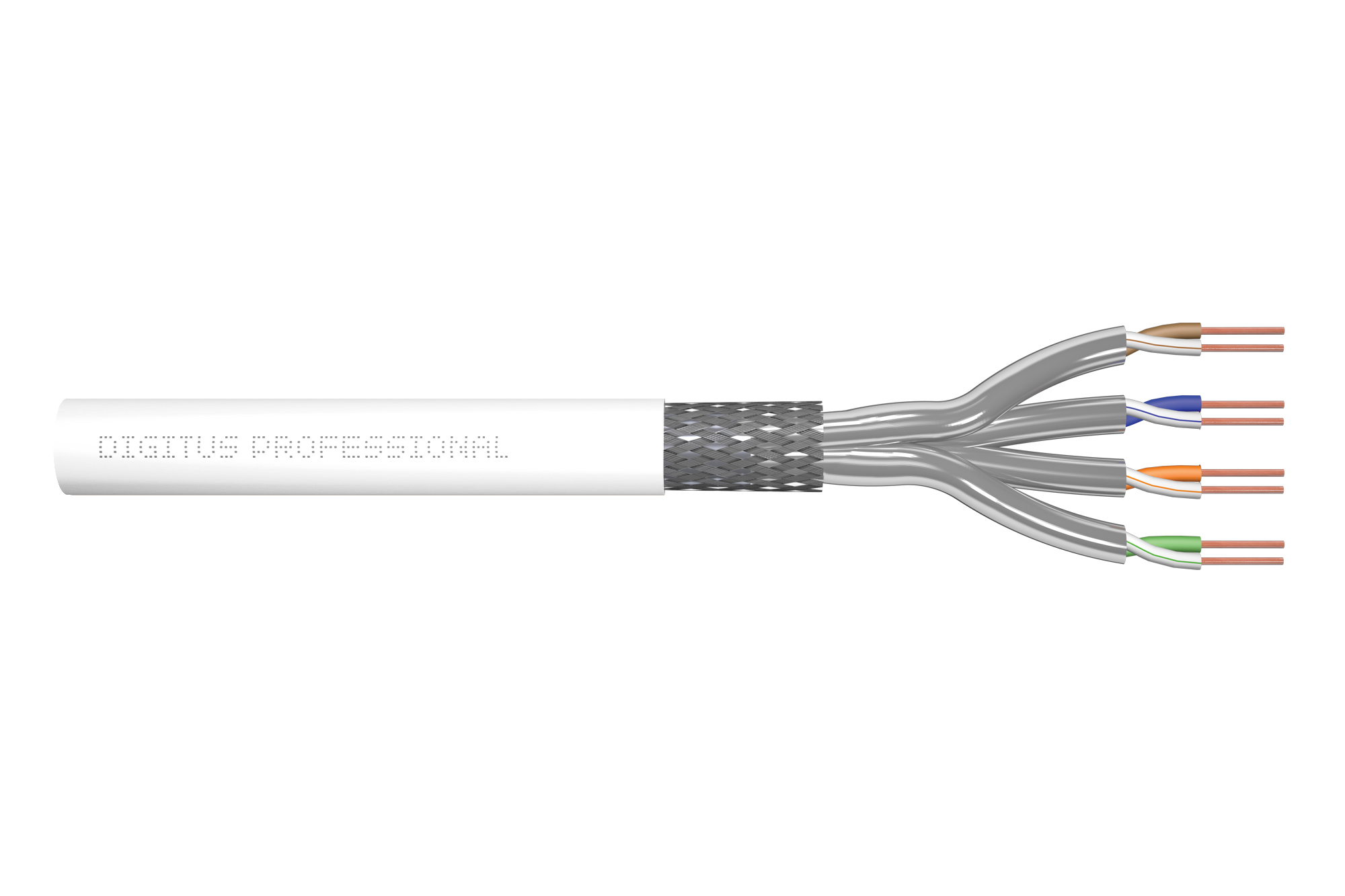 CAT 7 S/FTP data cable - installation cable, 305 m, simplex, Dca-s1a, d0, a1