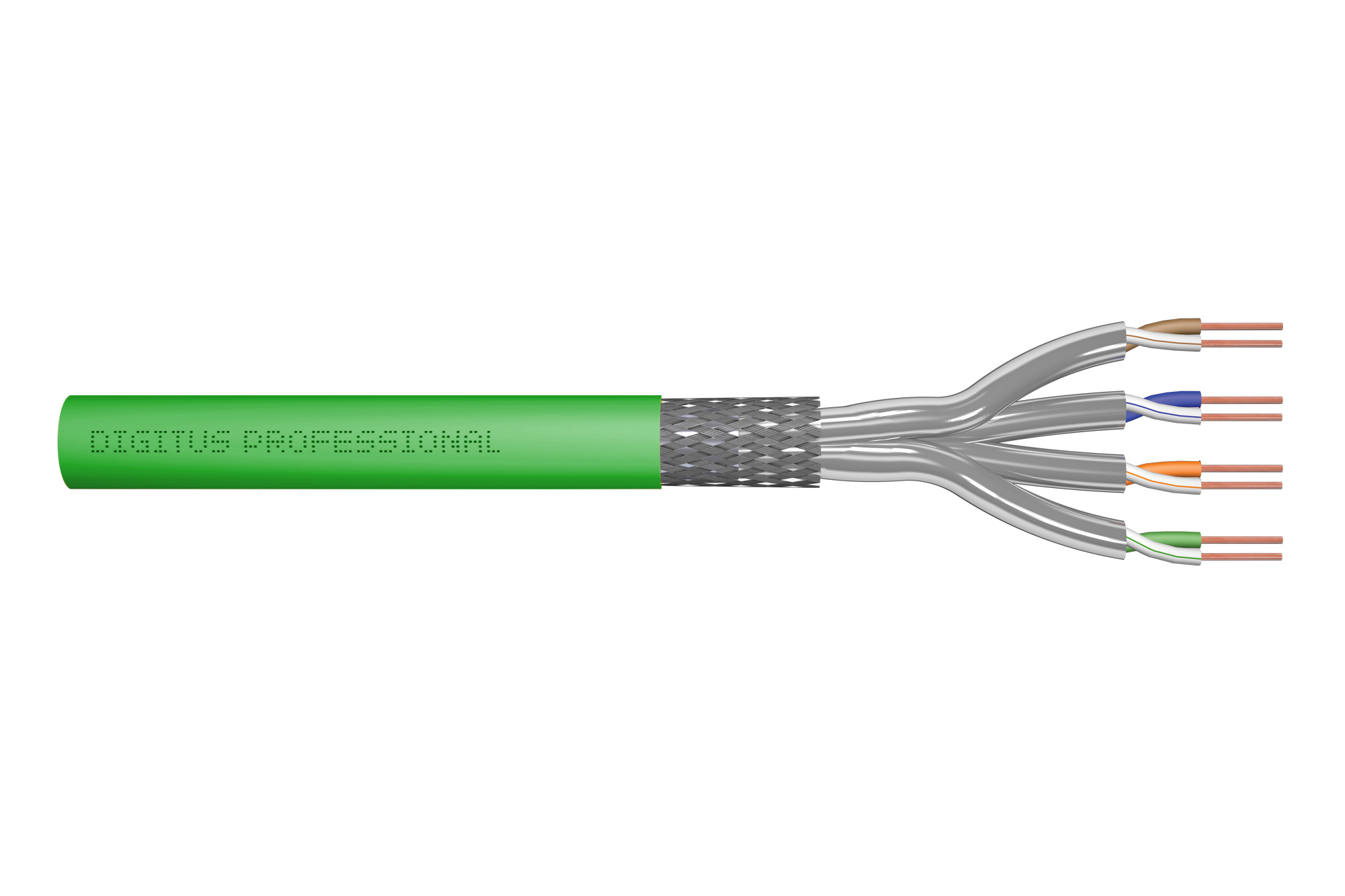 CAT 8.2 S/FTP data cable - installation cable, 500 m, simplex, Eca