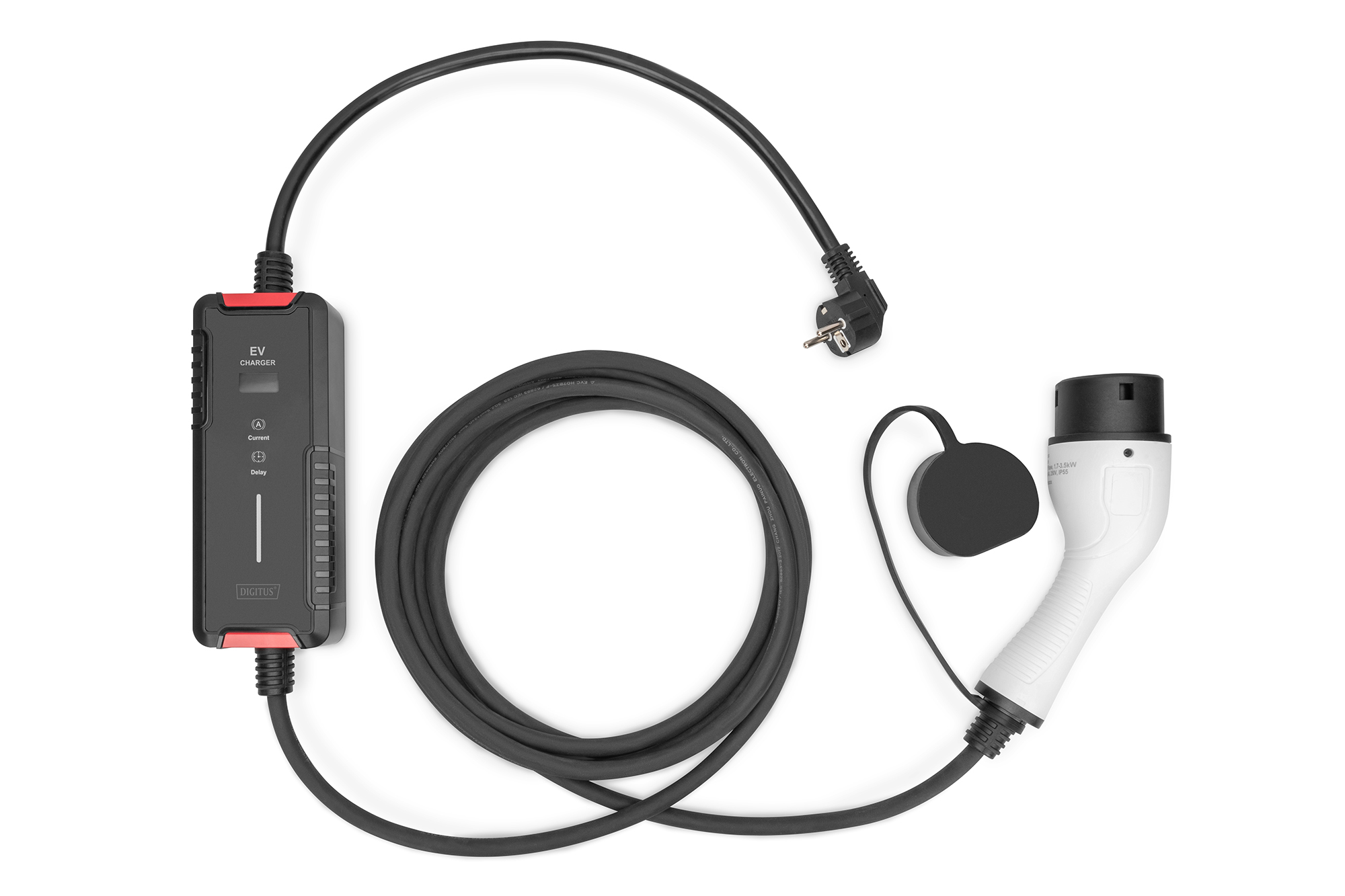 Digitus EV Charging Cable - 5m, Type F to Type 2