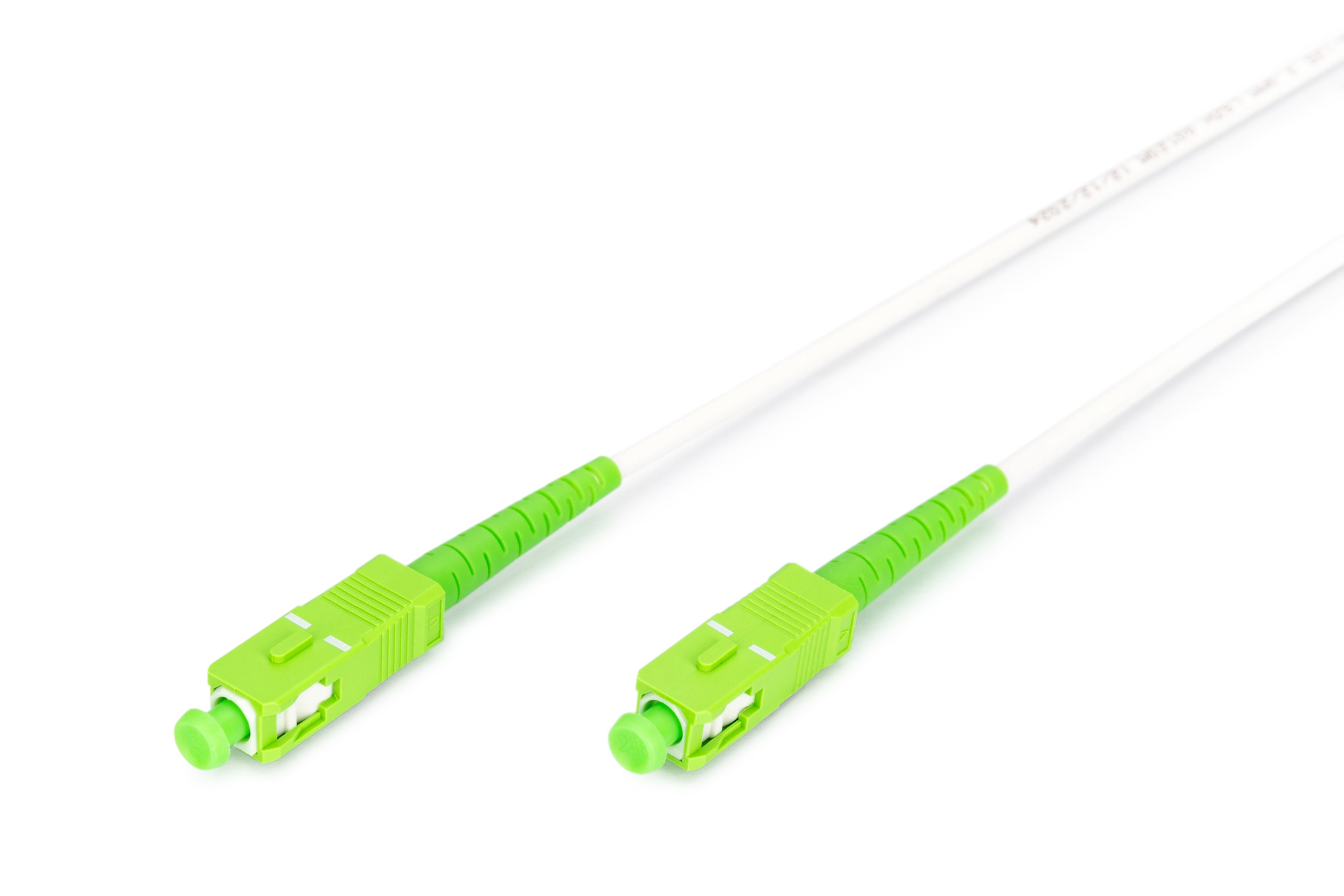 Fiber optic steel-armored patch cable, simplex, singlemode, SC/APC - SC/APC, 1 m