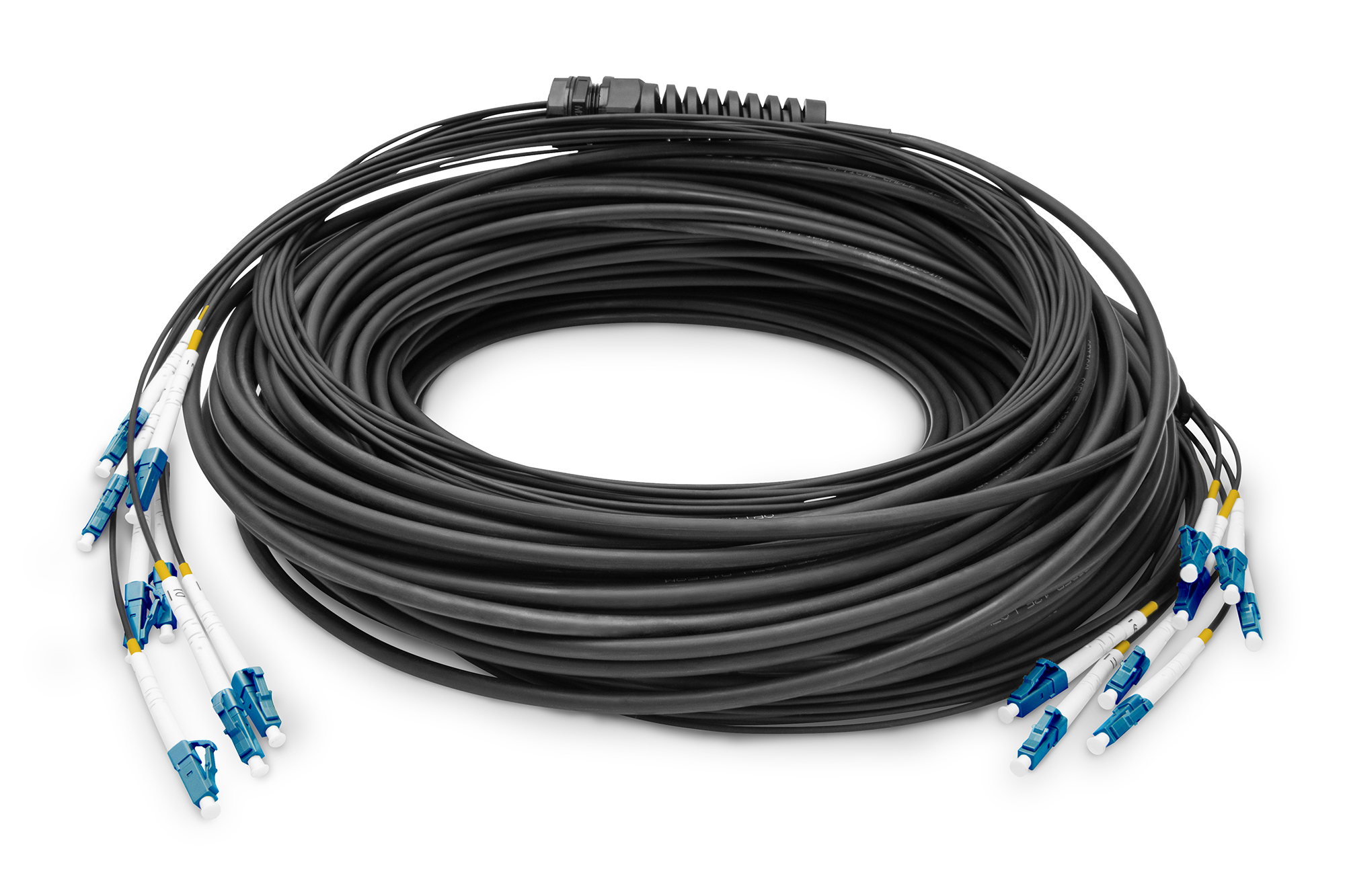 Digitus Pre-assembled Fiberglass Universal Breakout Cable, Single Mode OS2, 8 Fibers, LC/UPC - LC/UPC