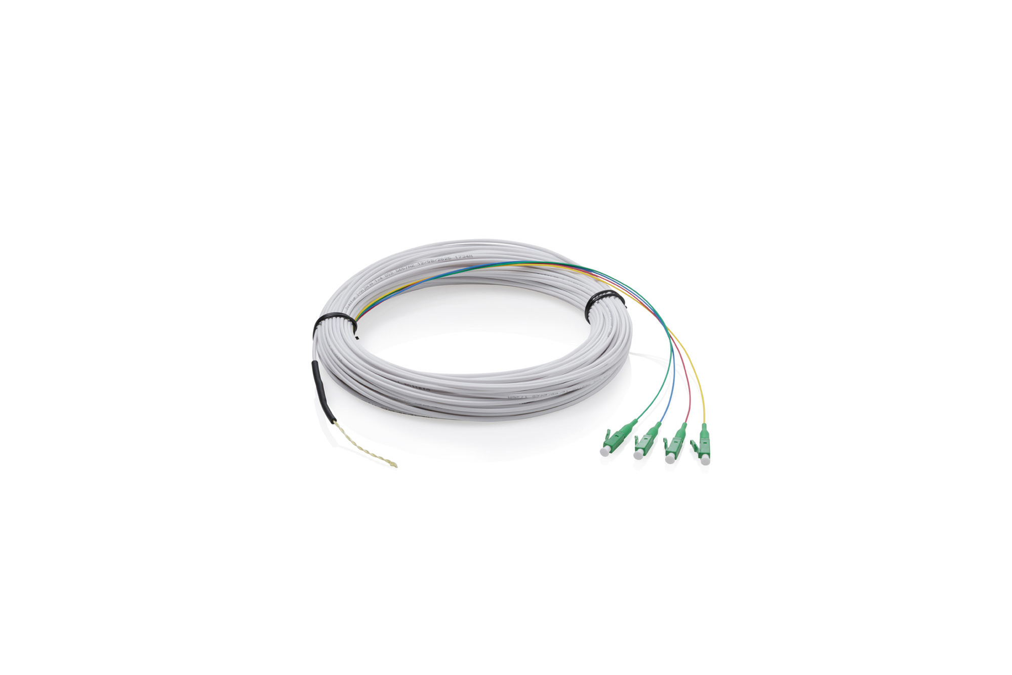 Digitus FTTH drop cable, singlemode, 4 fibers, 4 LC/APC, 30 m