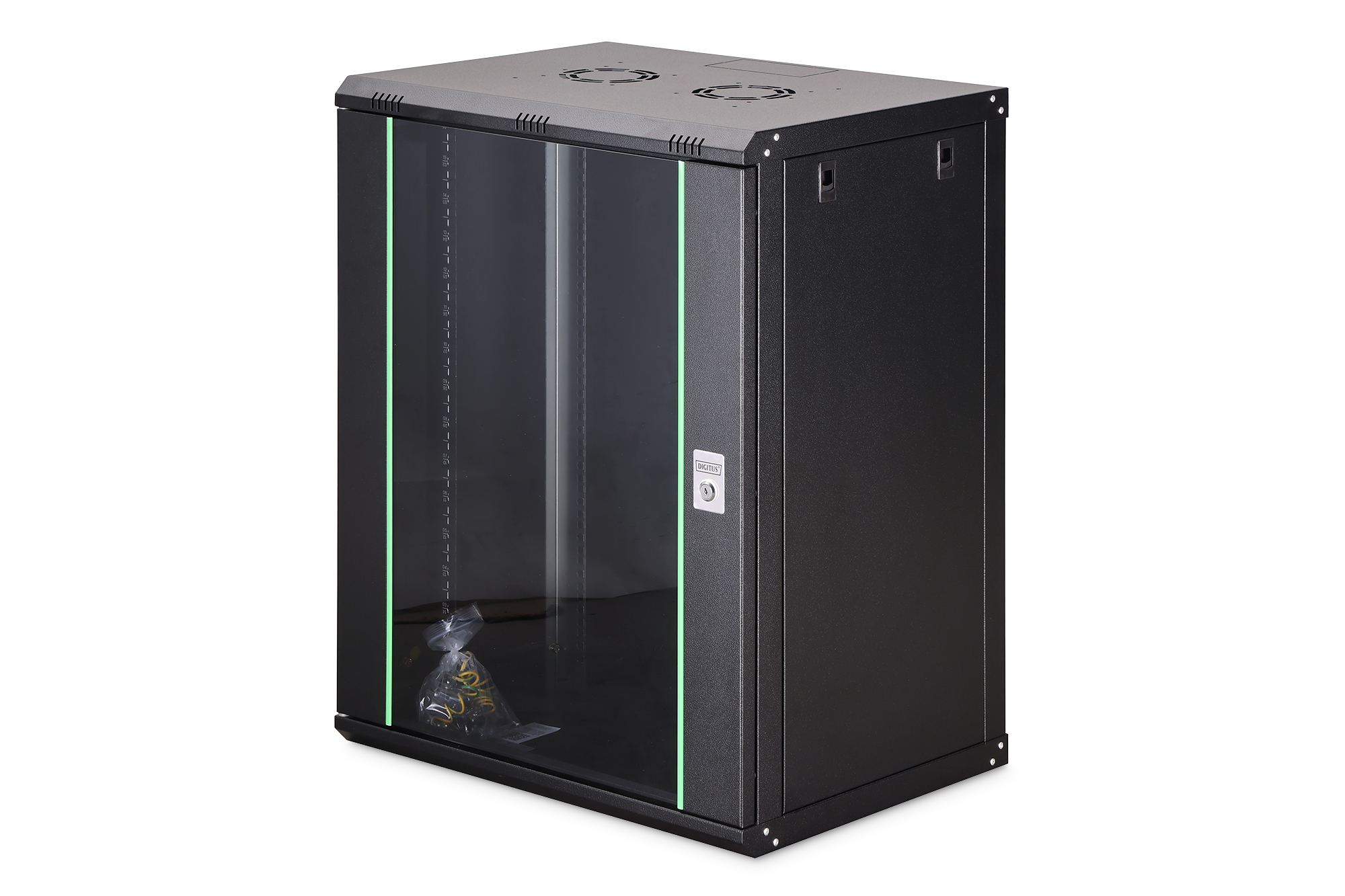 Digitus DN1916UECN rack cabinet 16U Wall mounted rack Black
