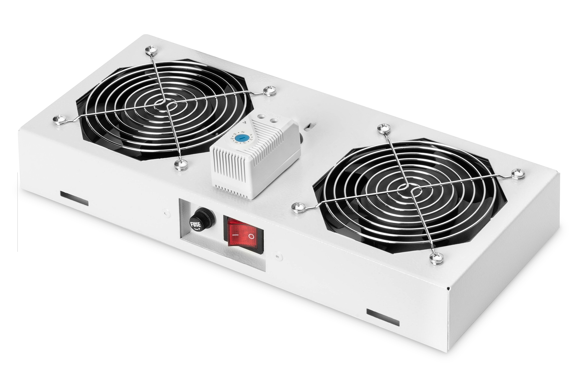 Roof-mounted fan unit for 483 mm (19") wall-mounted housing