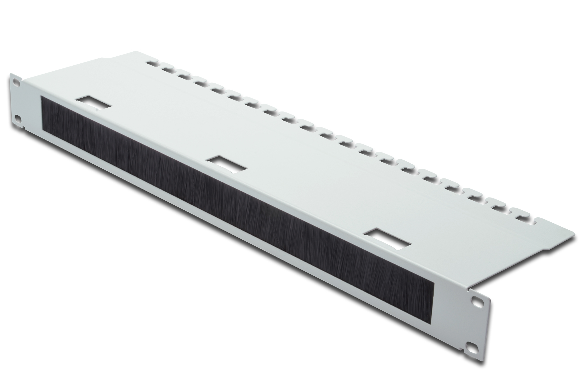 Cable Management Panel with Brush Strip for 483 mm (19") Cabinets, 1U