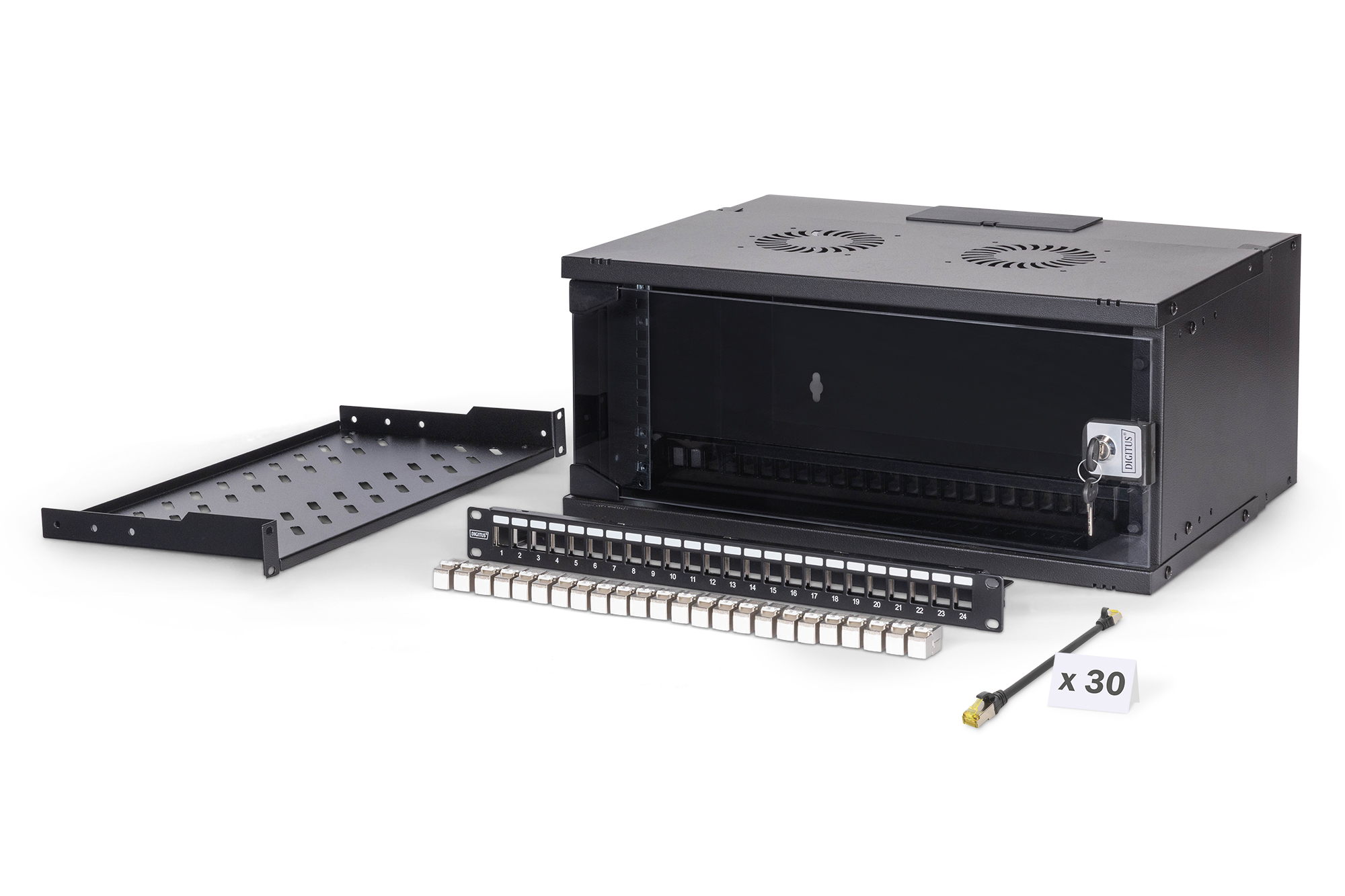 Digitus SOHO Pro network set, 483 mm (19") - 4U, 540 x 400 mm (W x D)
