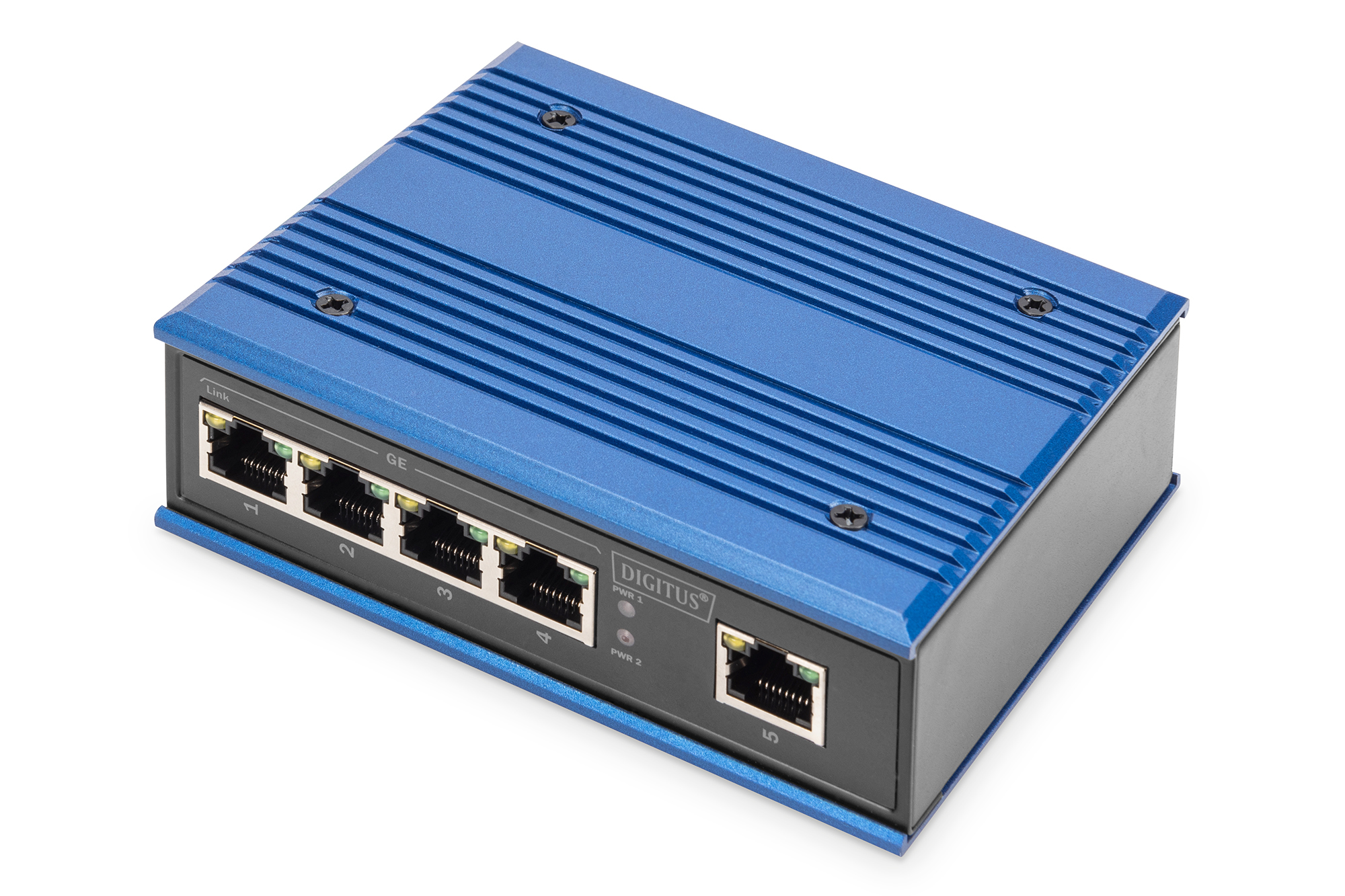 ASSMANN Electronic DN-651118 network switch Gigabit Ethernet (10/100/1000) Black, Blue