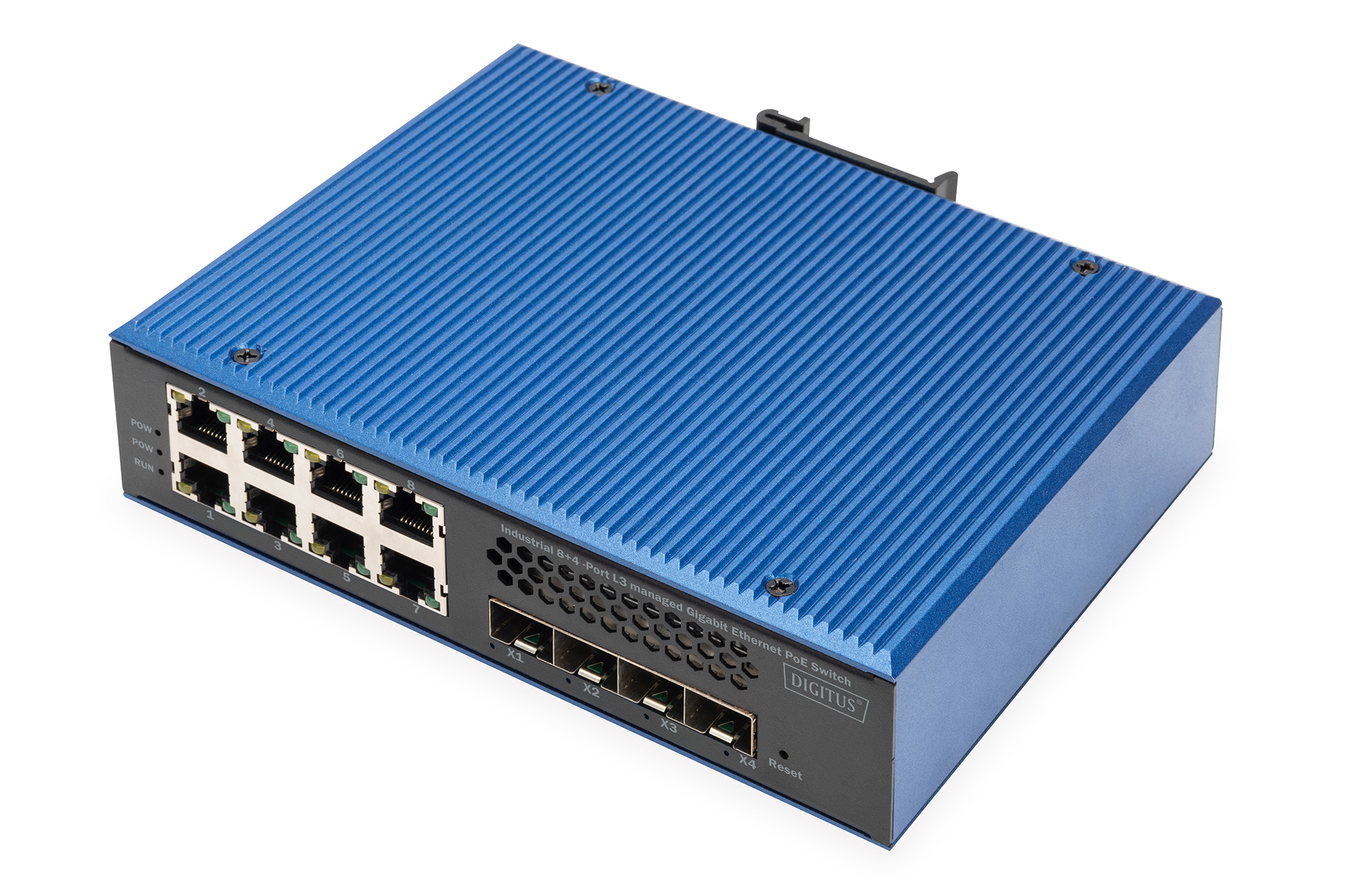 Digitus Industrial 8 + 4 10G uplink port L3 managed Gigabit Ethernet PoE switch