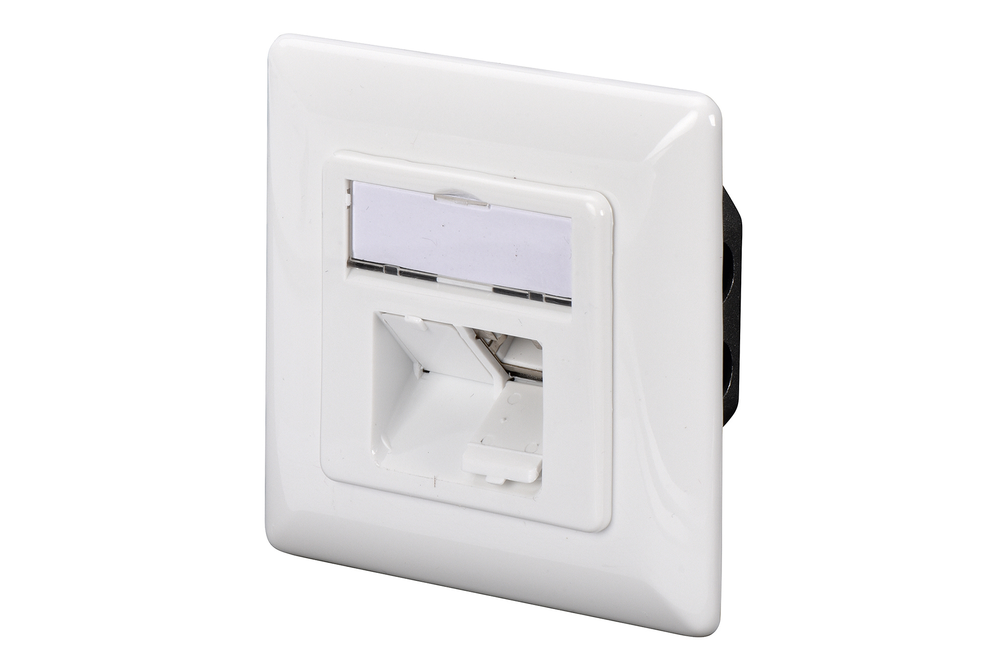 CAT 5e, Class D, wall outlet, shielded, surface mount