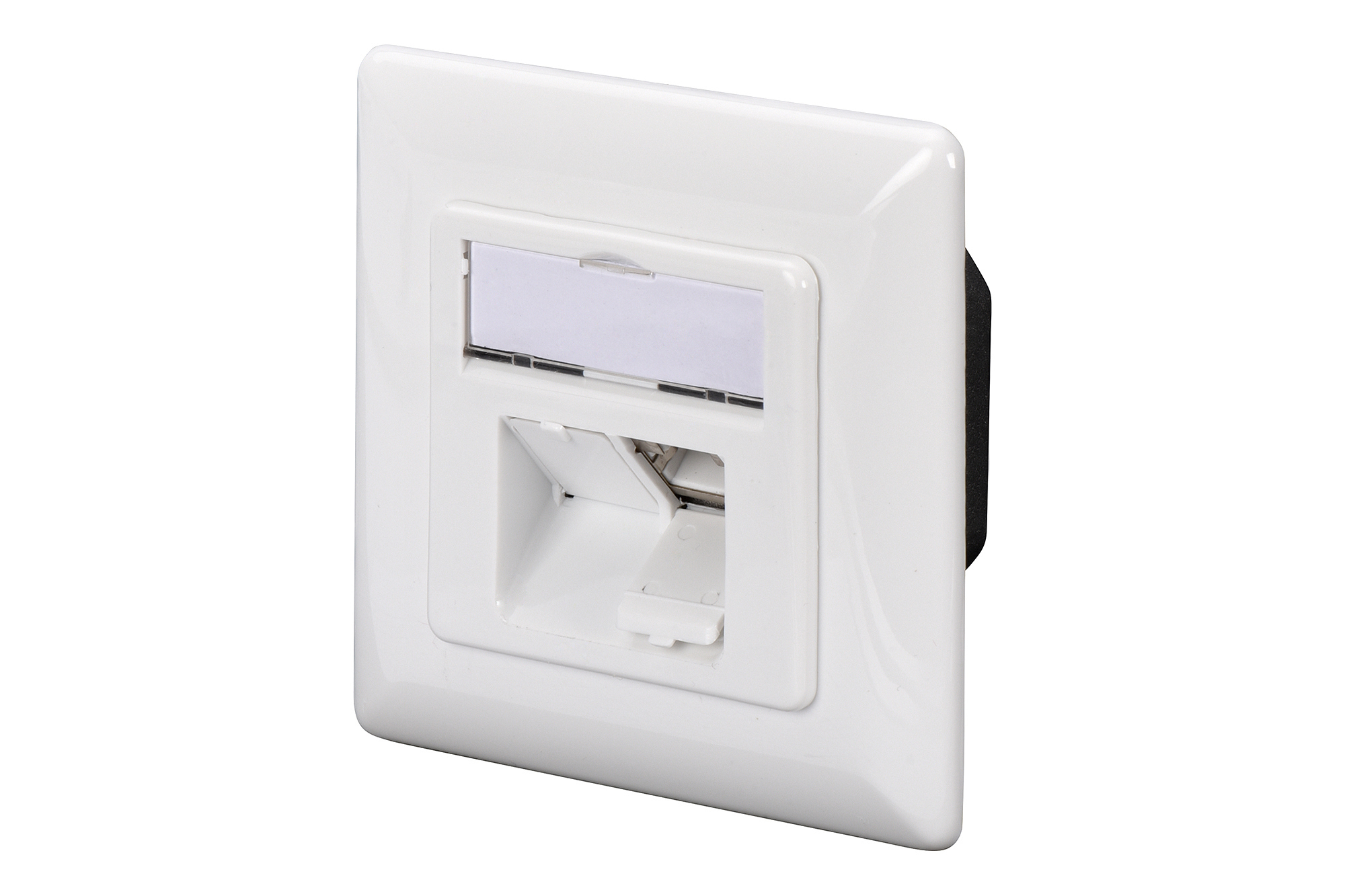 CAT 6A, class EA, data socket, design-compatible, surface-mounted