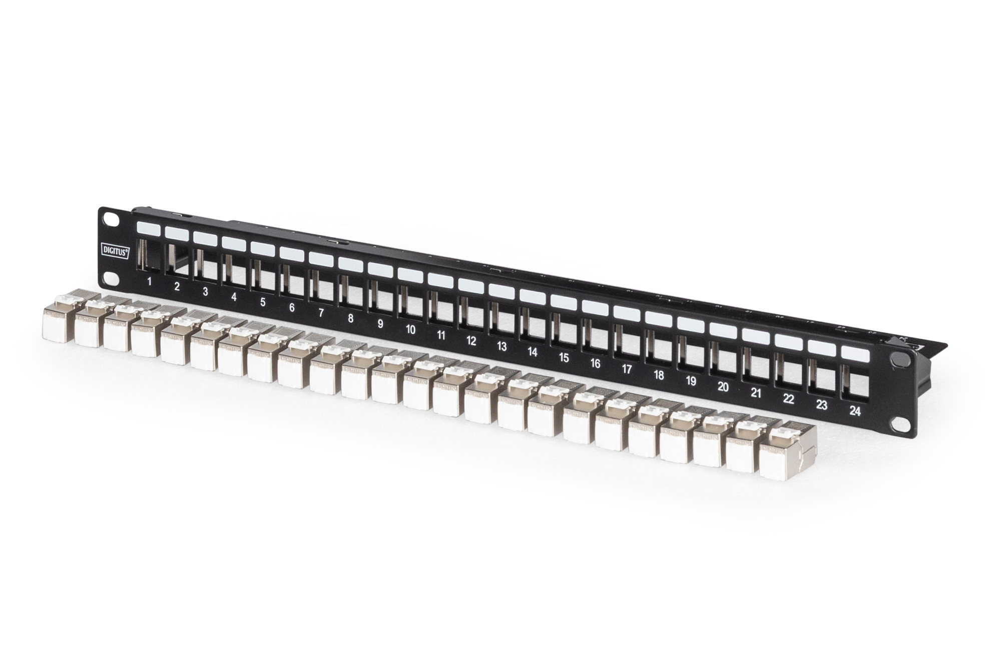 Digitus Modular patch panel, 24-port equipped with 24x DN-93615