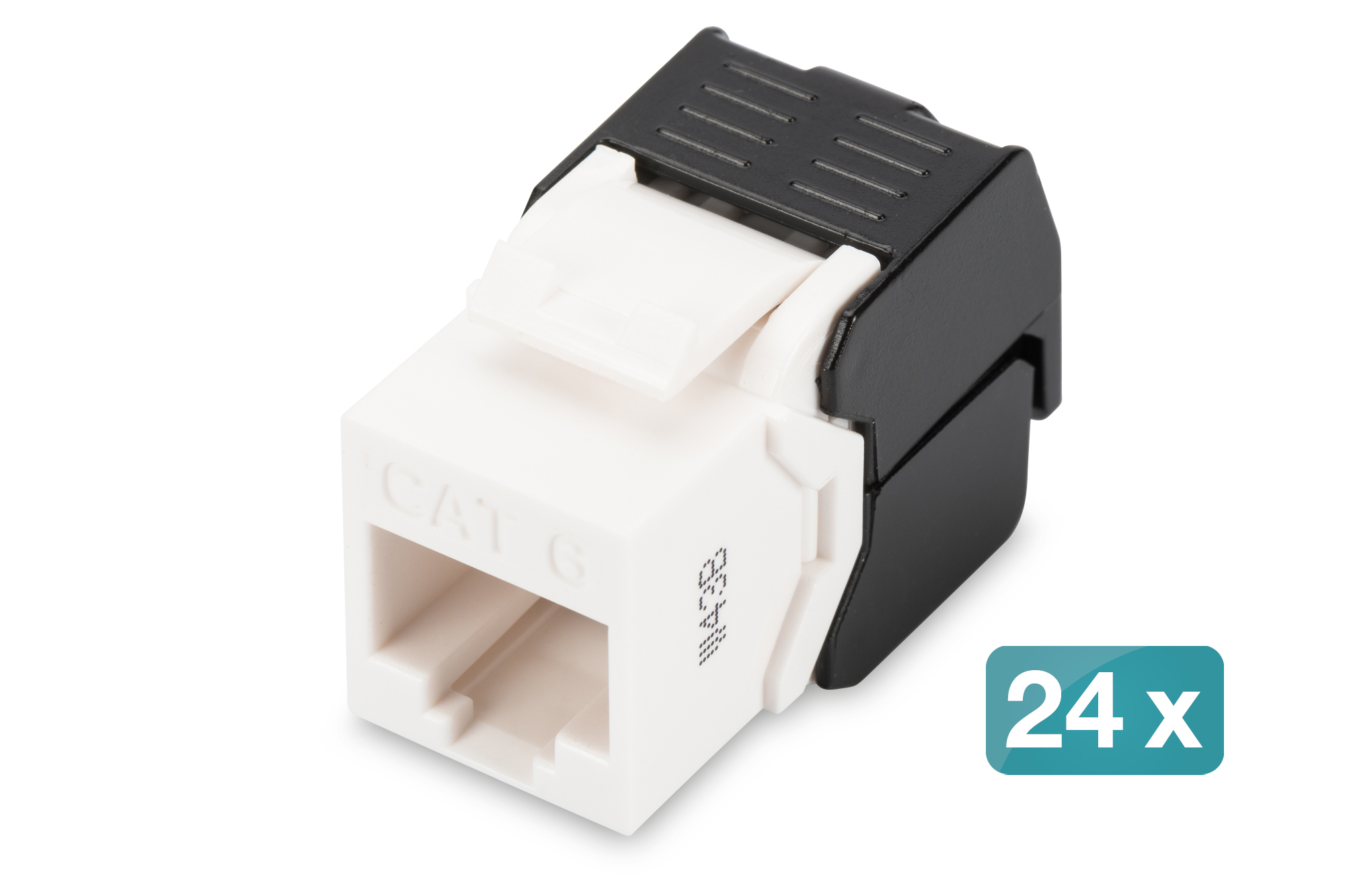 CAT 6 Keystone module, unshielded - 24 pcs.