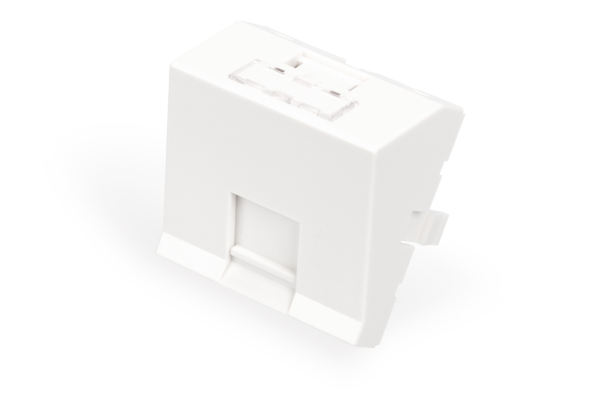Face plate, 1 port, 45 x 45 mm, angled, for frame DN-93802-5-SH