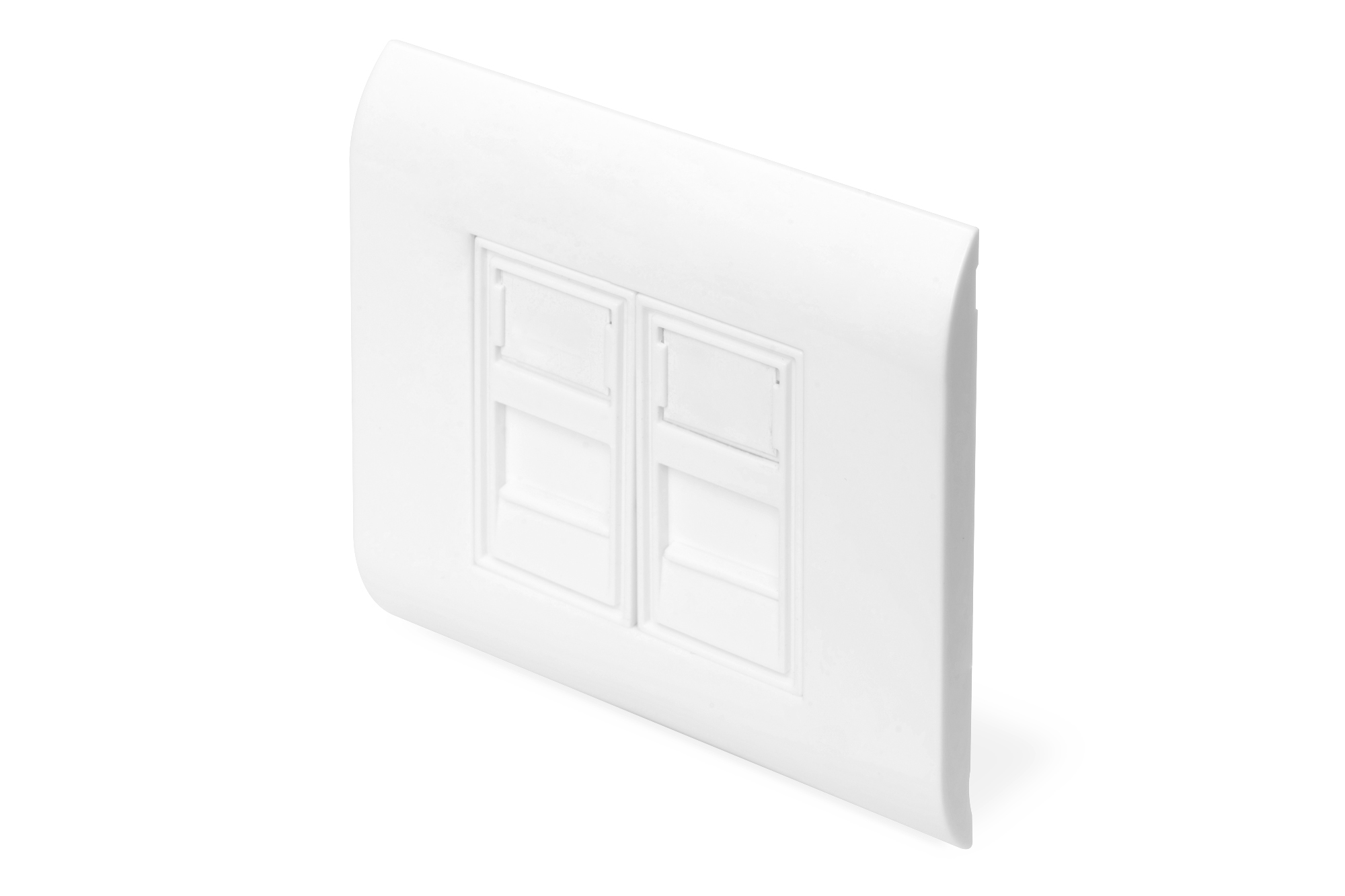 Wallplate for Keystone Modules, Frame 80x80mm, French type