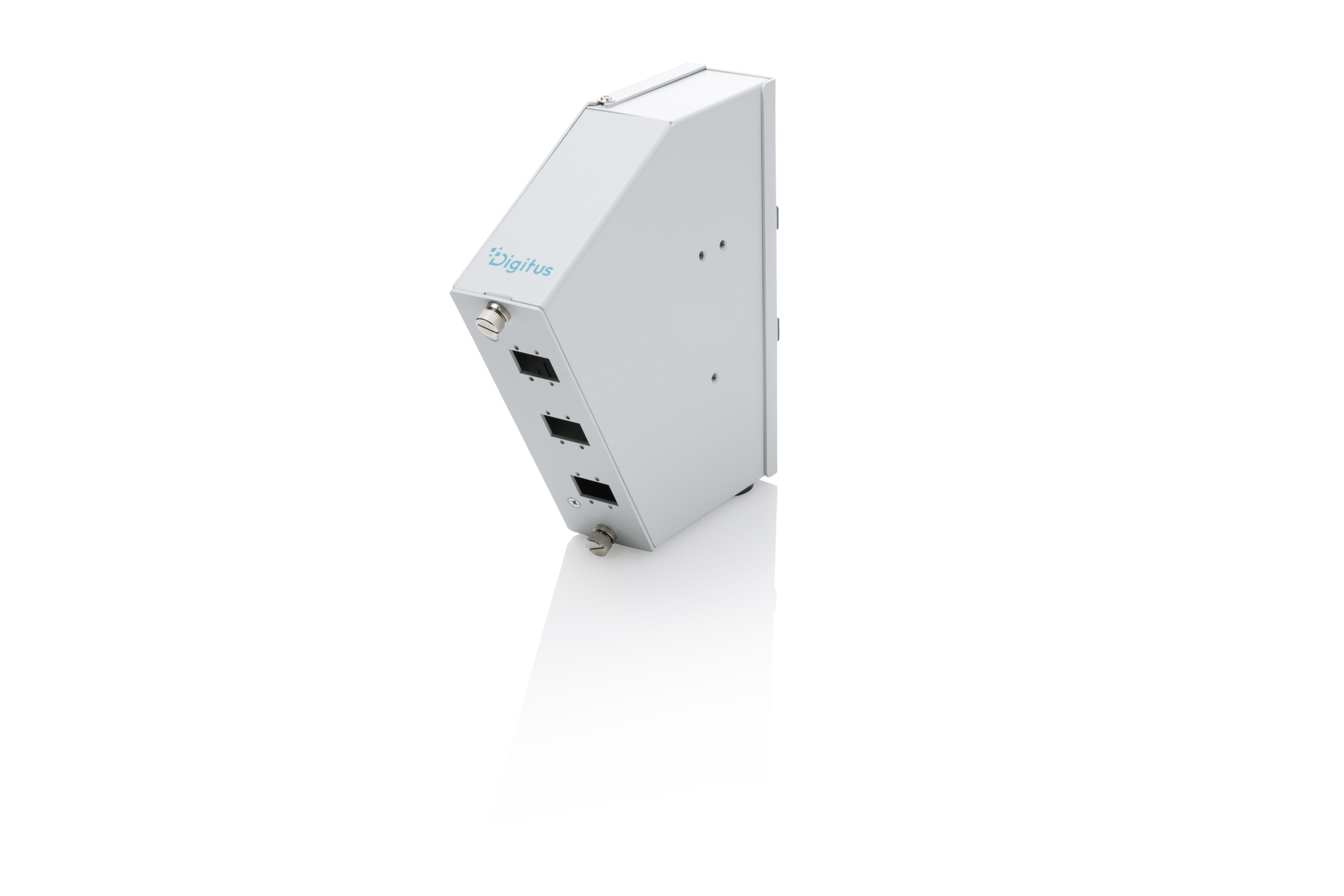 Digitus Fiber optic DIN rail splice distributor, angled, 6 SC SX/LC DX, grey