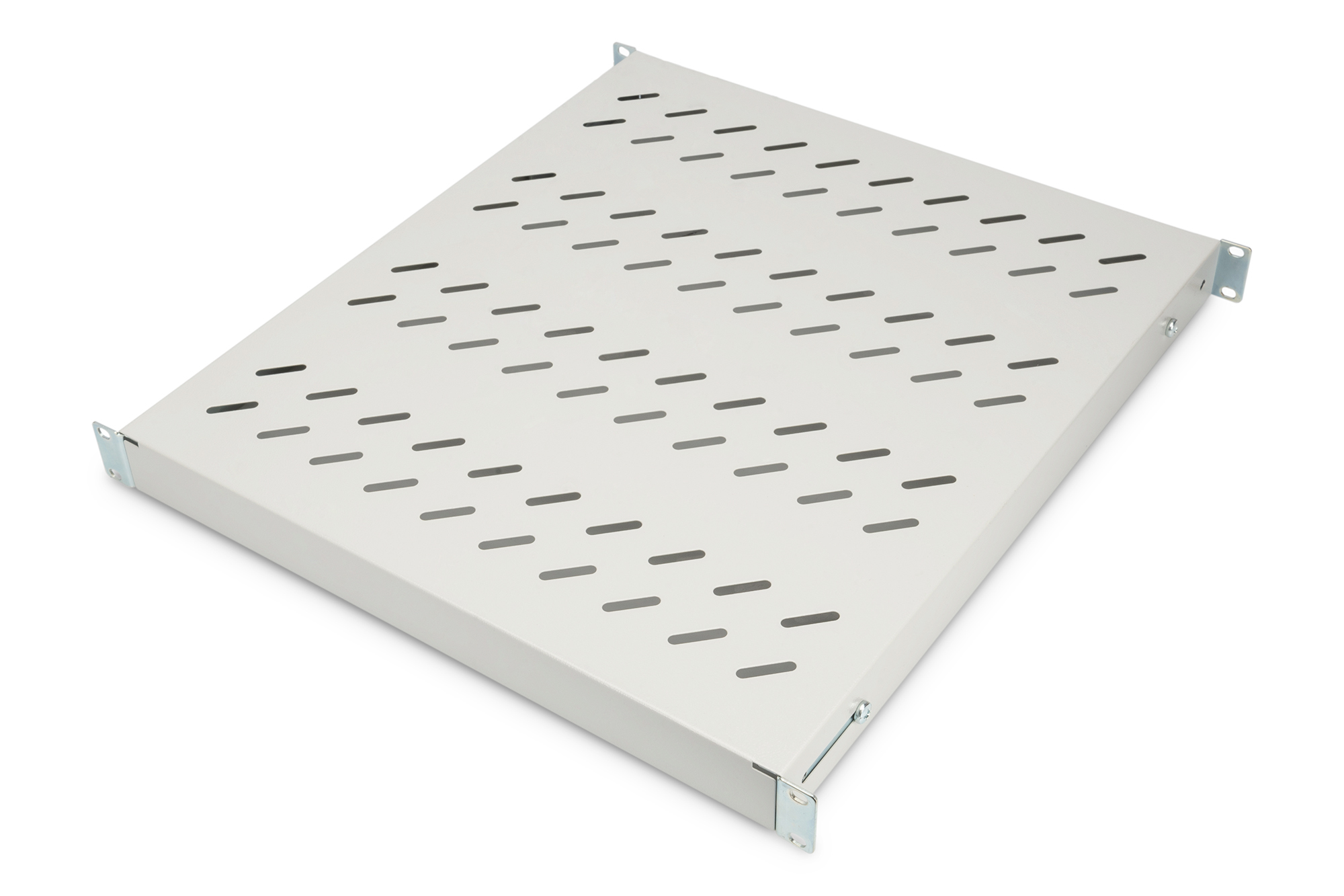 Shelf with Variable Rails for Fixed Mounting in 483 mm (19") Cabinets