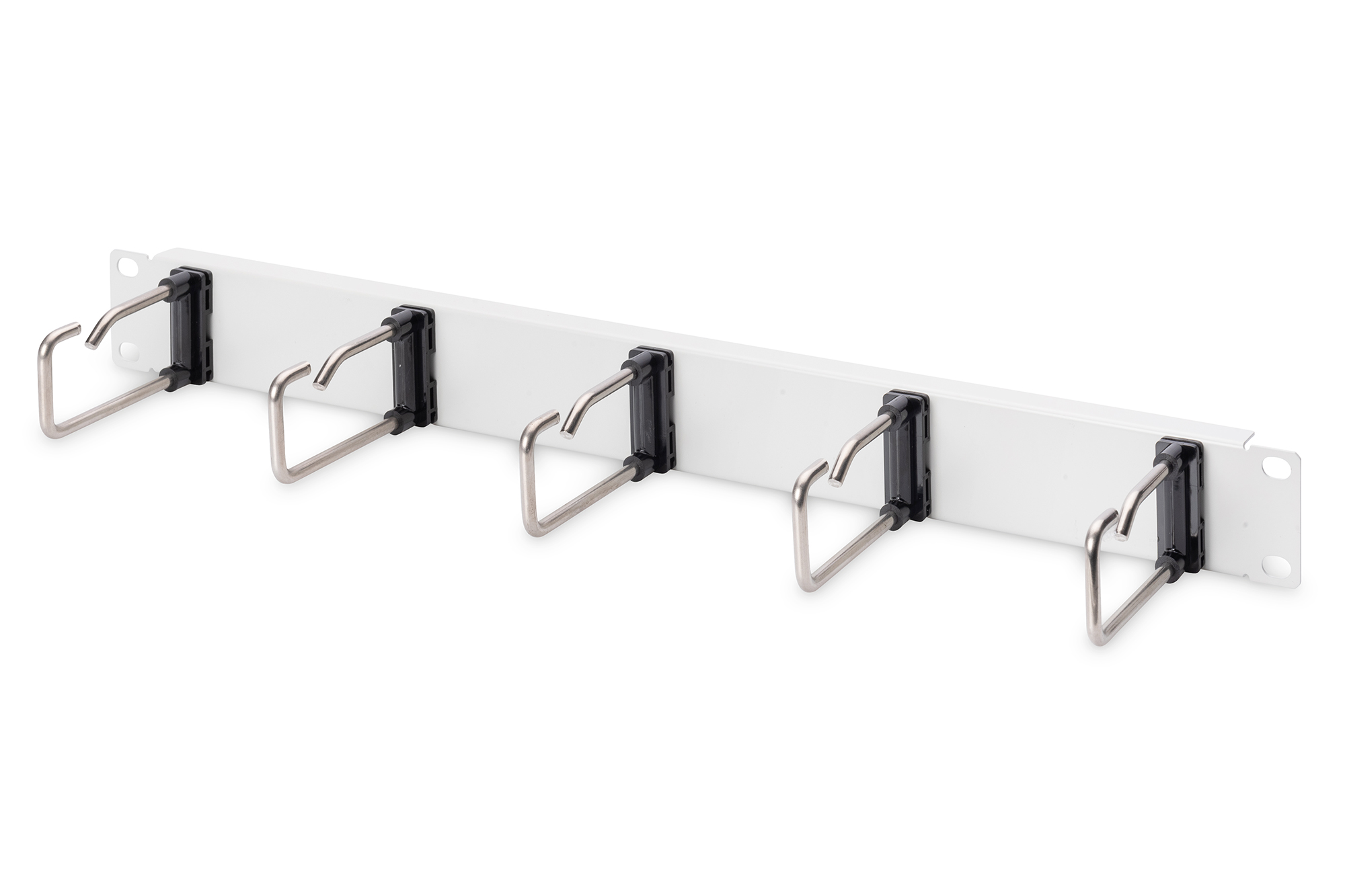 Cable Management Panel with Steel Rings for 482.6 mm (19") Cabinets, 1U