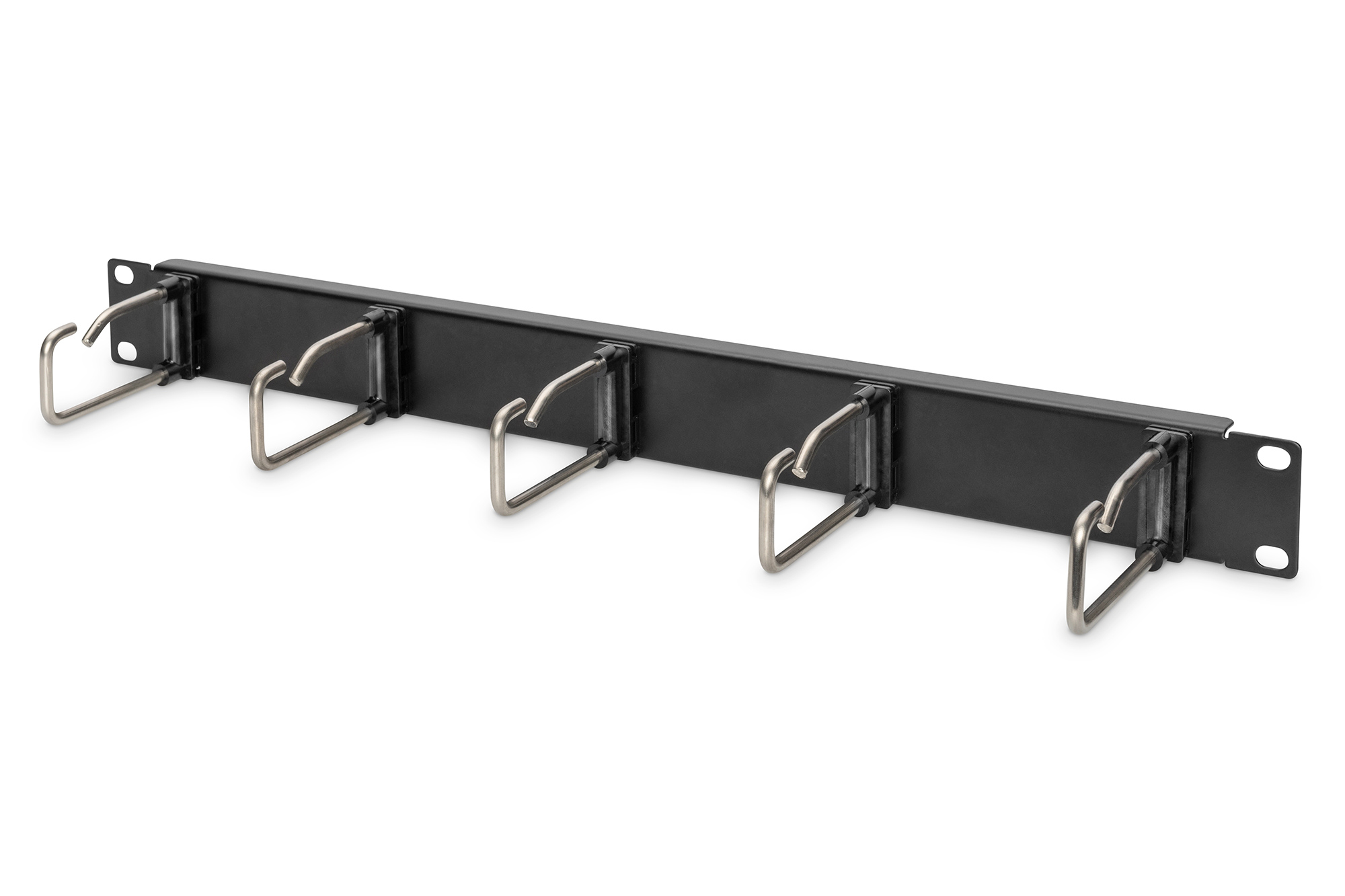 Cable Management Panel with Steel Rings for 482.6 mm (19") Cabinets, 1U