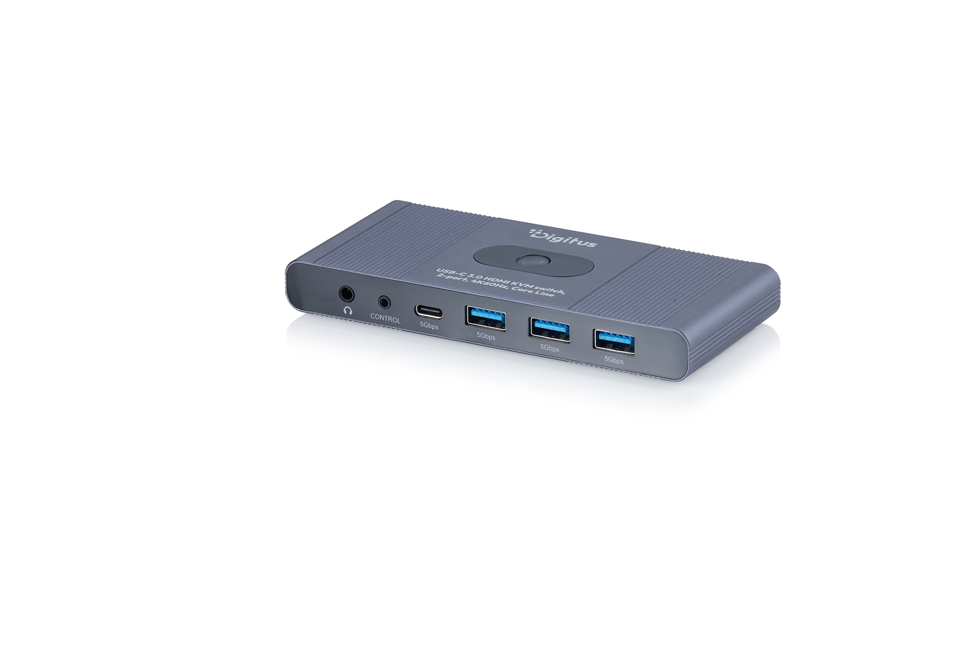 Digitus USB-C 3.0 HDMI KVM switch, 2-port, 4K60Hz, Core Line