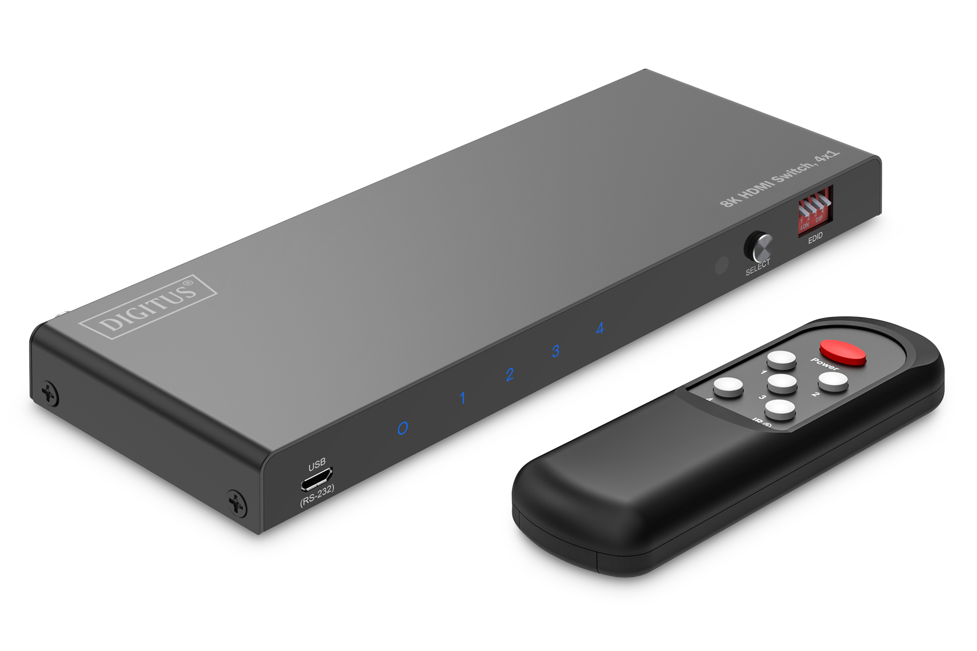 DIGITUS HDMI Switch 4x1 8K/60Hz - High-Performance Switching