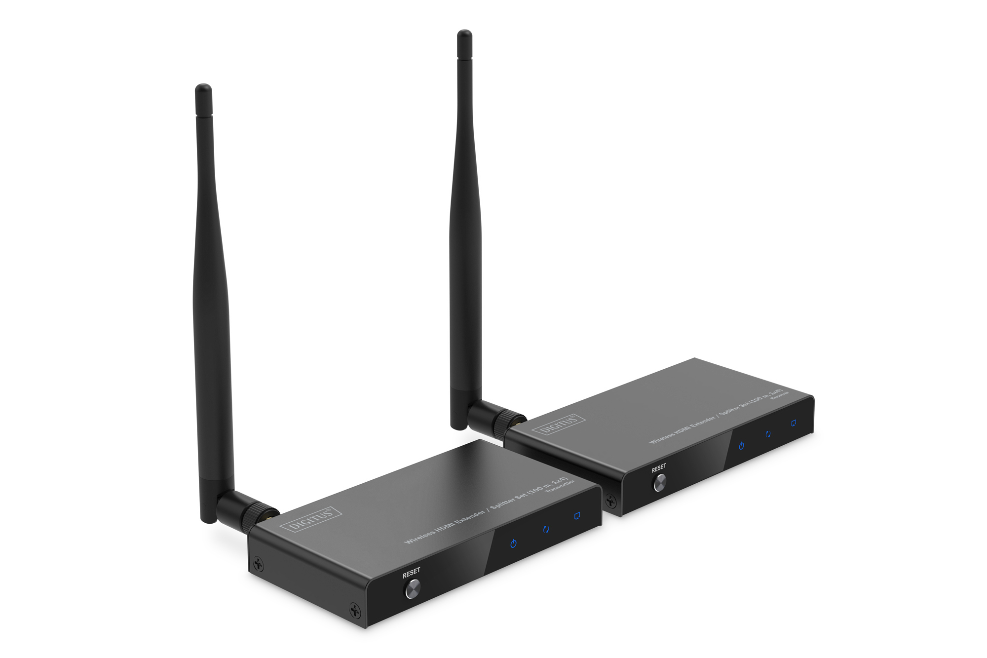 DIGITUS Wireless HDMI Extender/Splitter Set - 100m, 1x4, Full HD