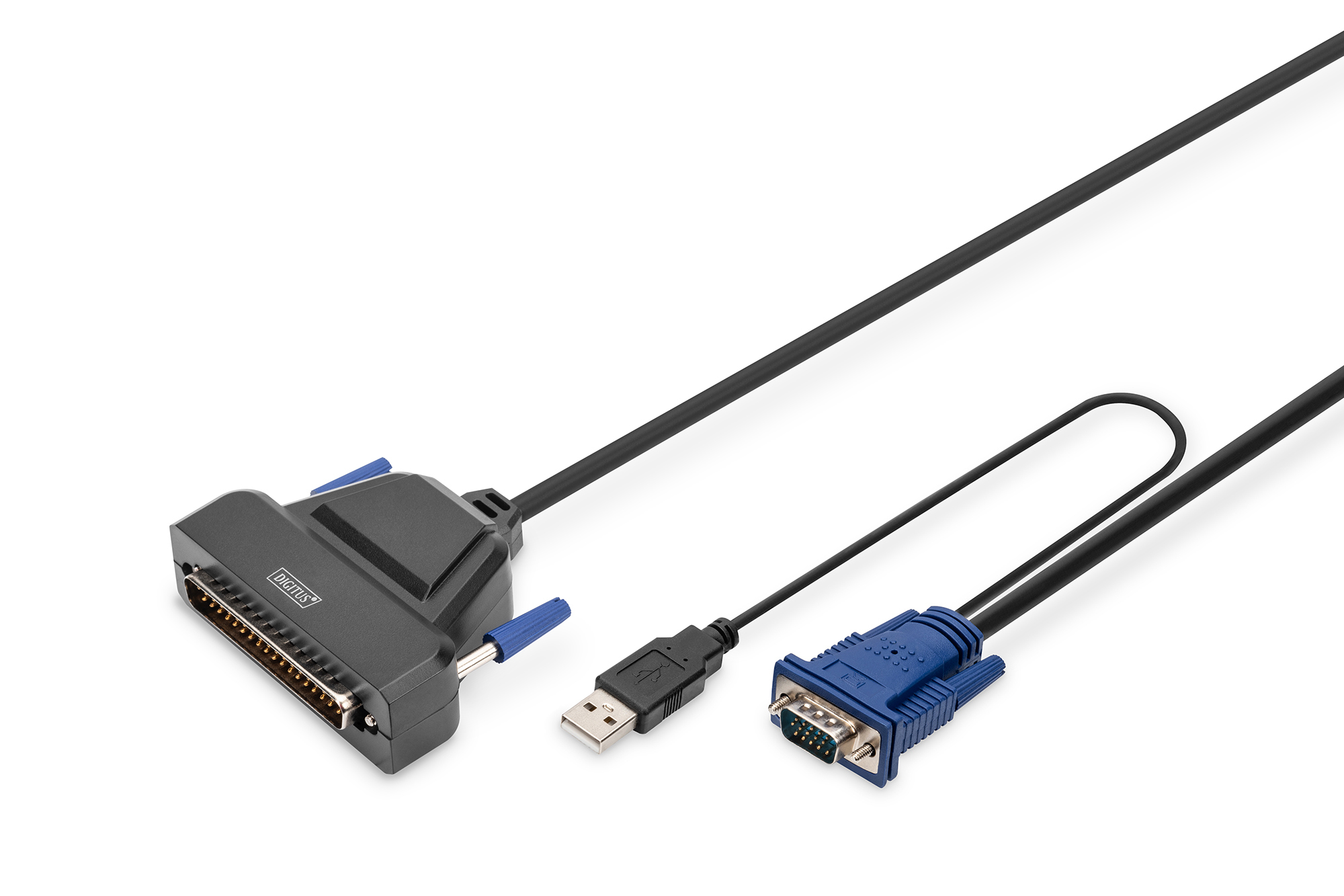 Modular KVM switch, single port